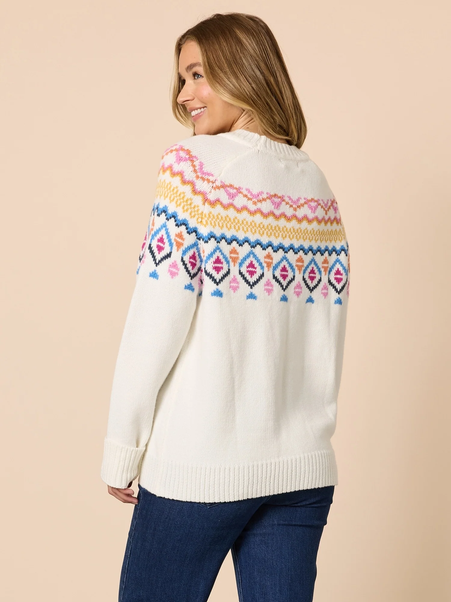 Chevalier Print Knit - Ivory Multi - Image 4