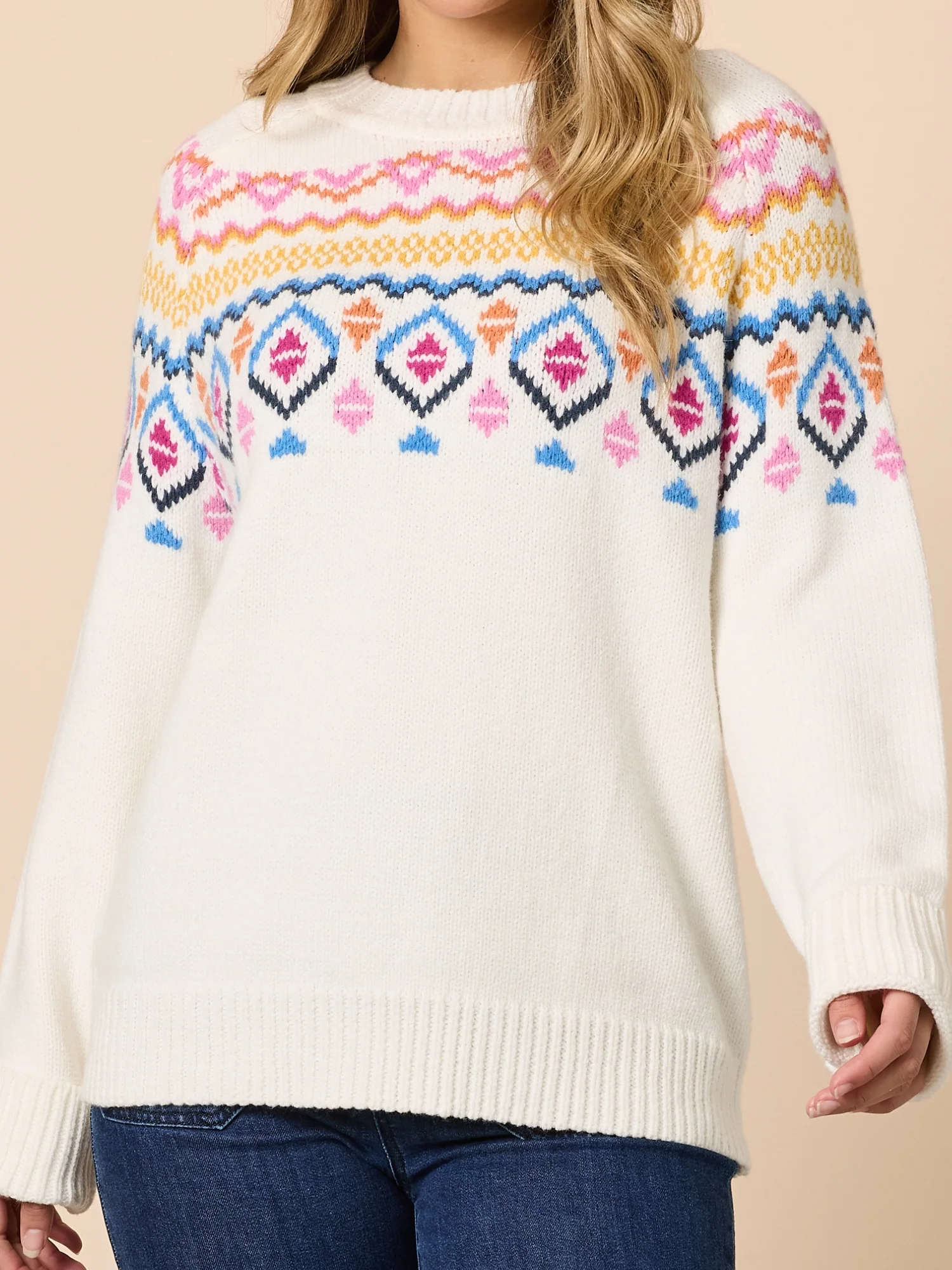 Chevalier Print Knit - Ivory Multi - Image 6