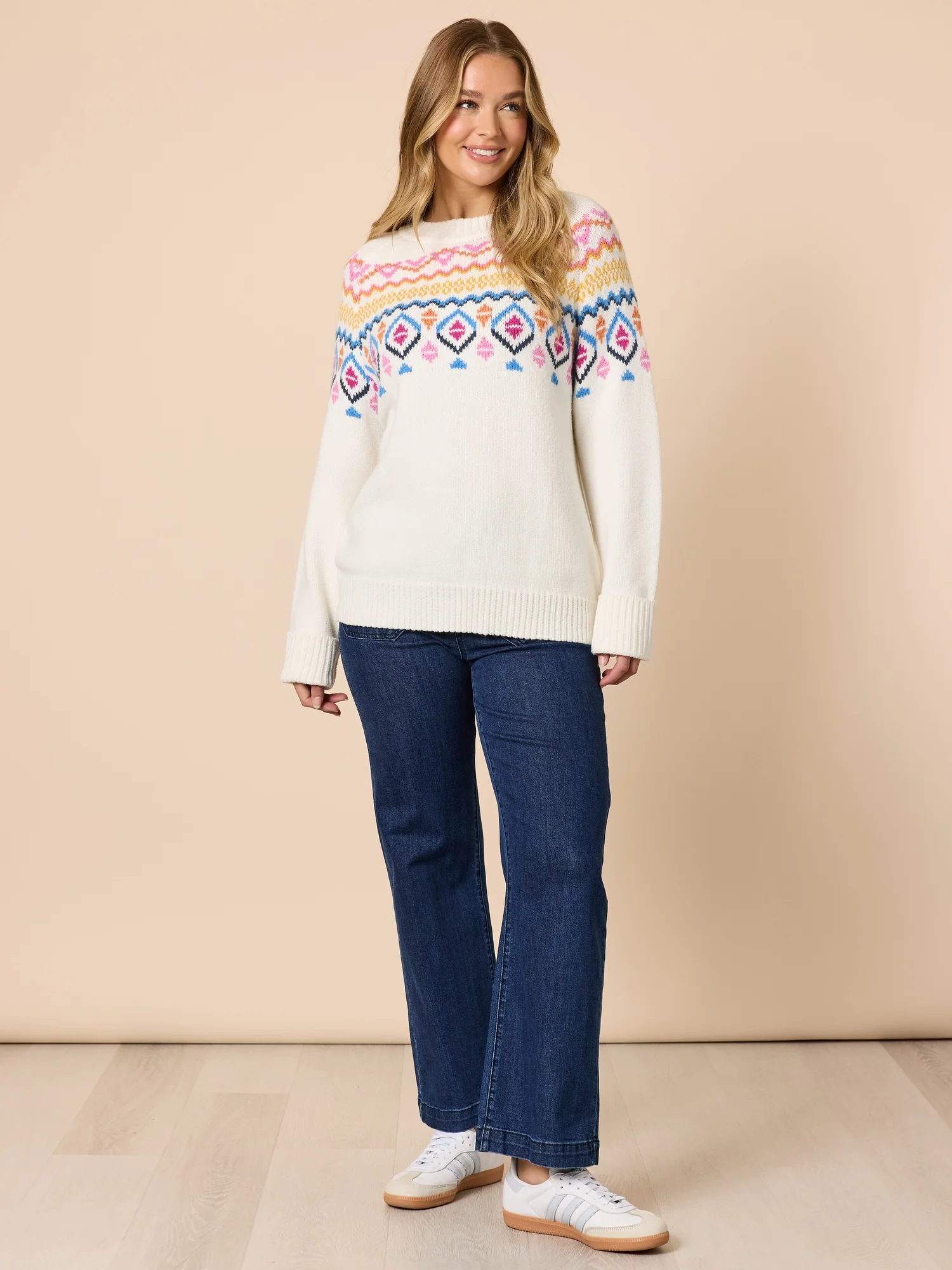 Chevalier Print Knit - Ivory Multi - Image 7