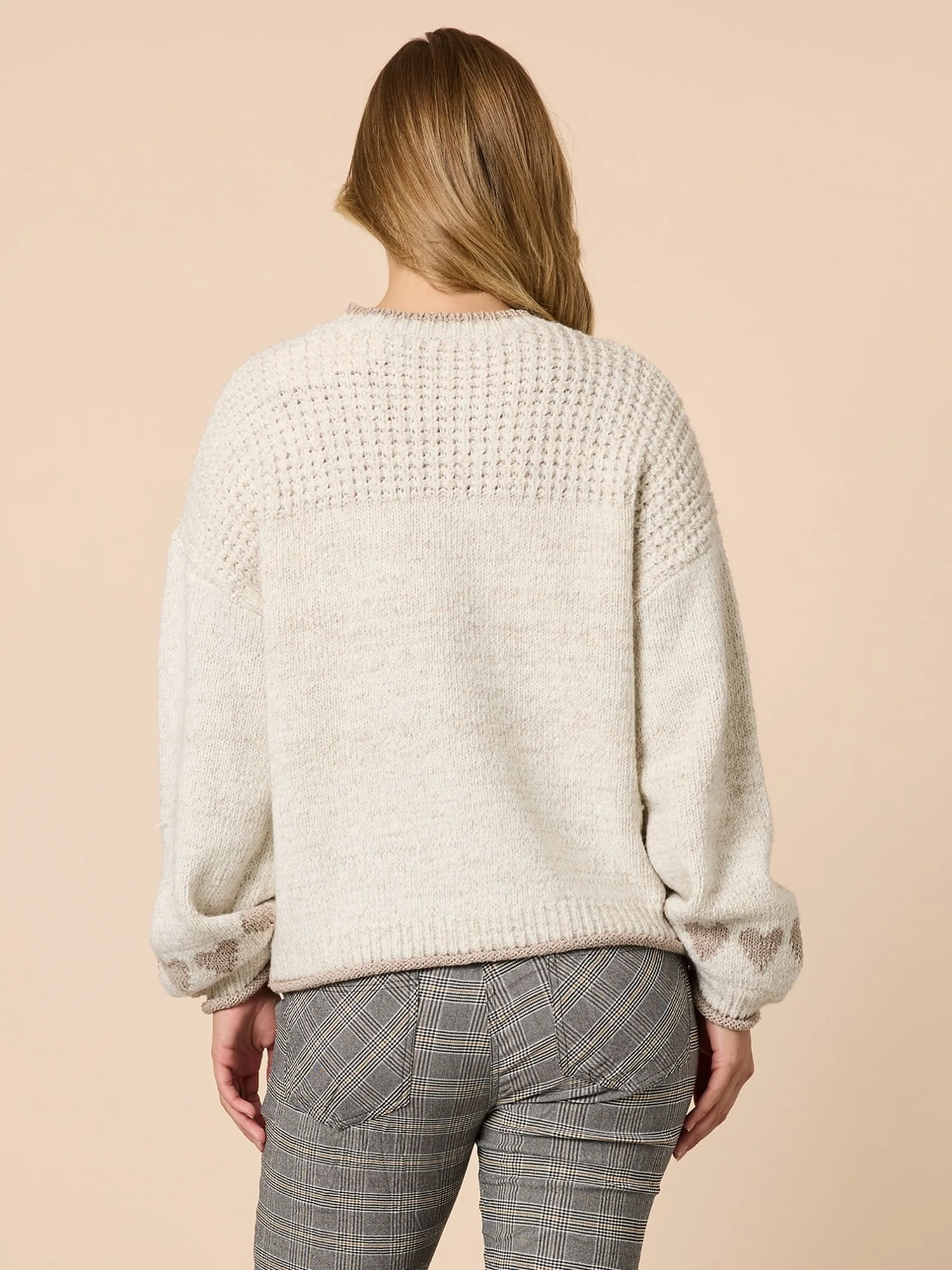 Chic Heart Knit - Ivory - Image 6
