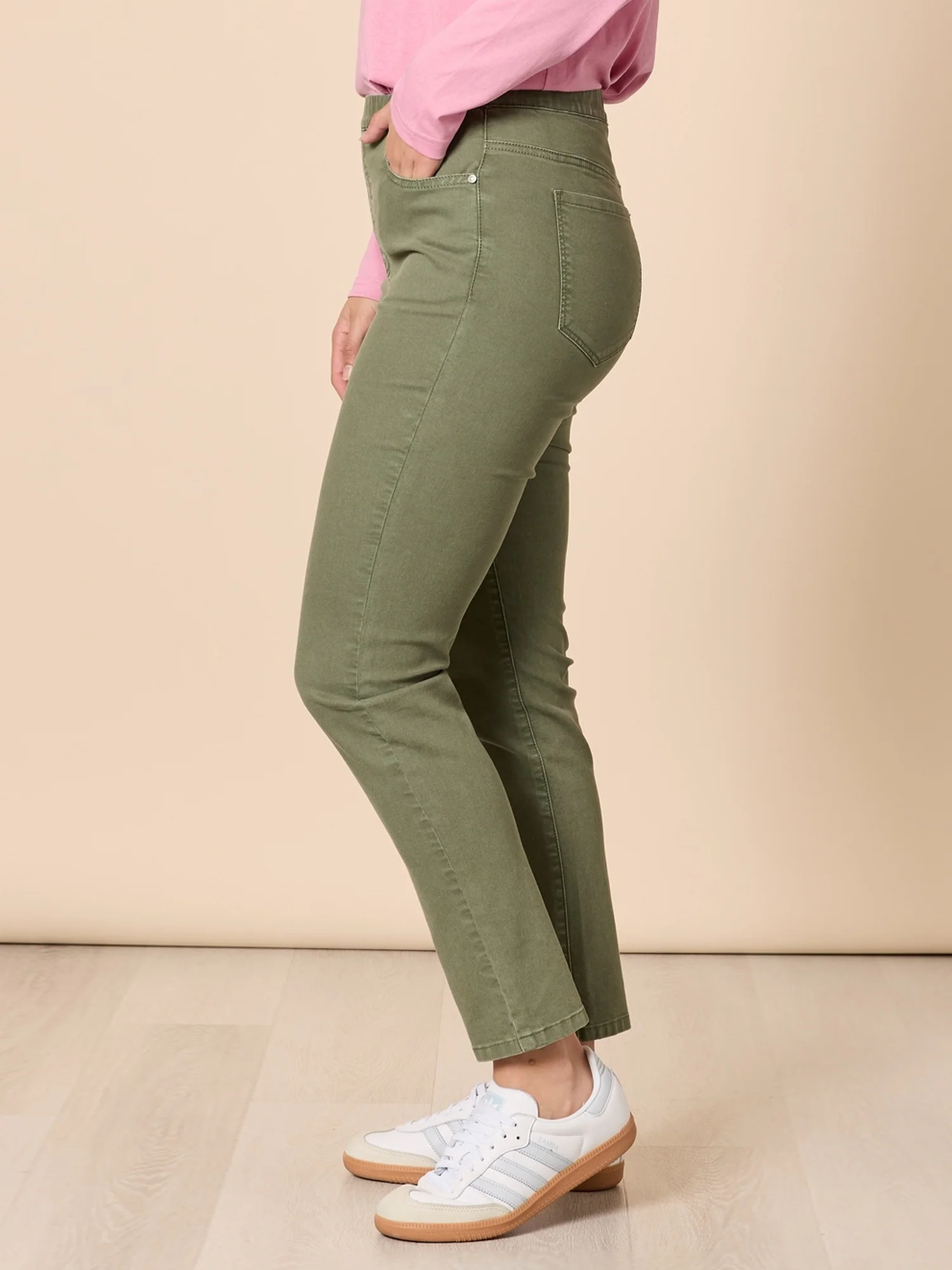 Chicago Slim Leg Jean - Khaki - Image 4