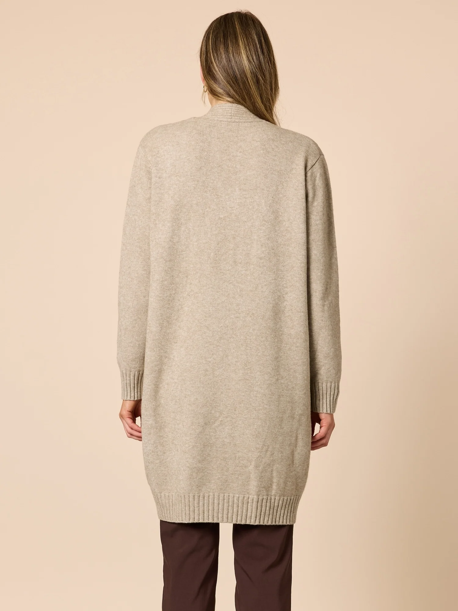 Cirque Diamante Spot Longline Cardigan - Latte - Image 4