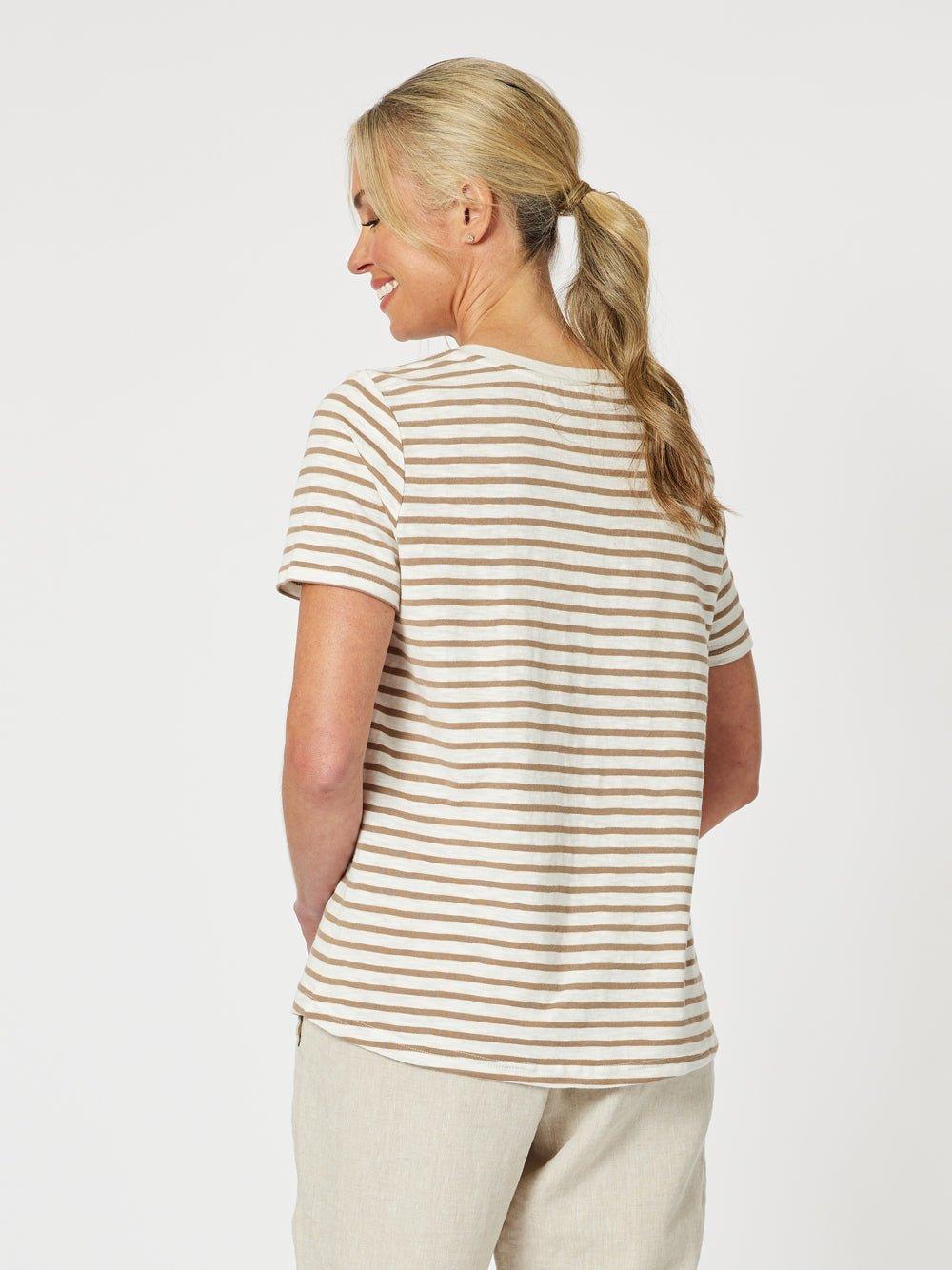 Classic Stripe Tee - Natural - Image 6