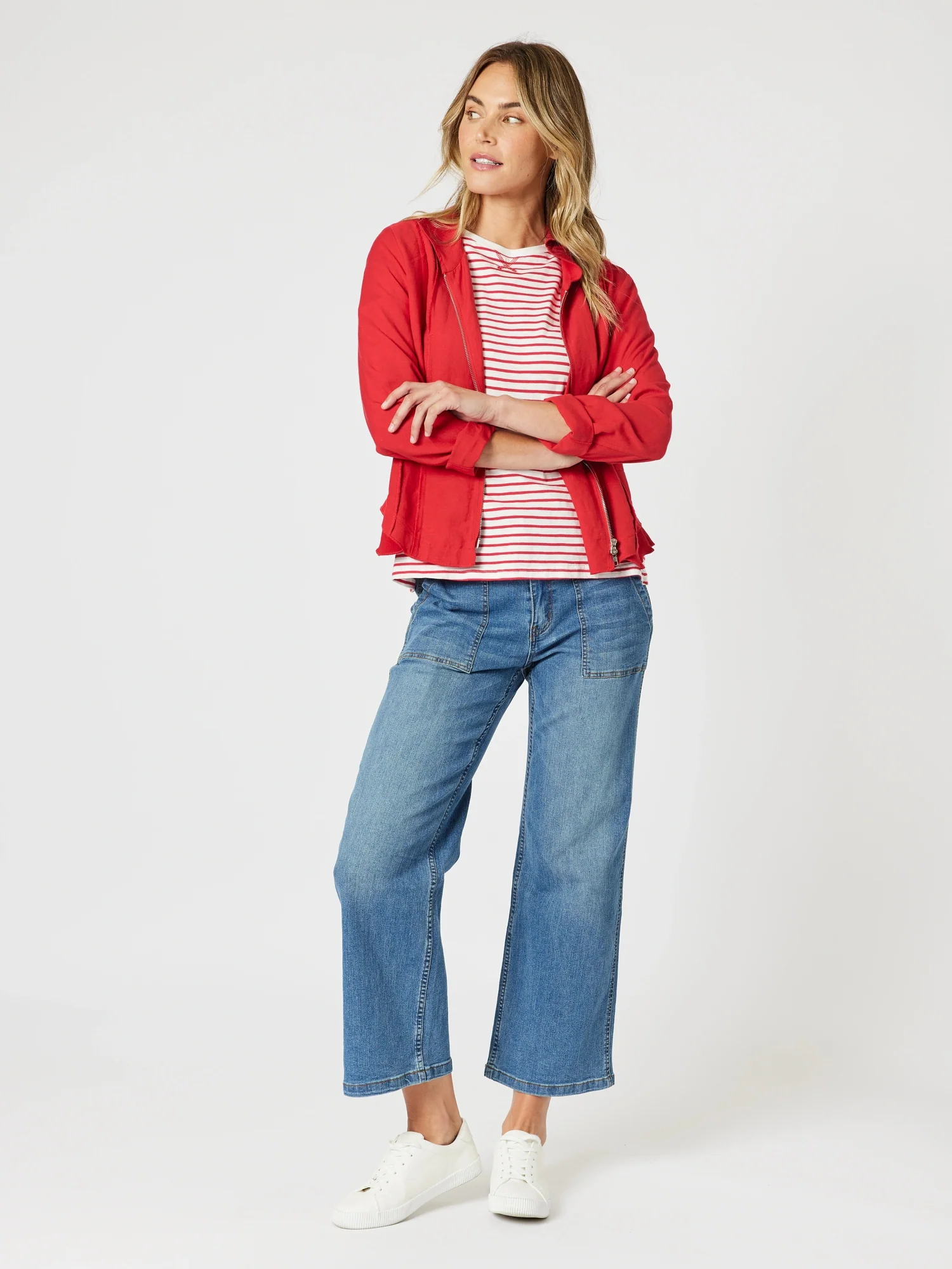 Classic Stripe Tee - Red/White - Image 3