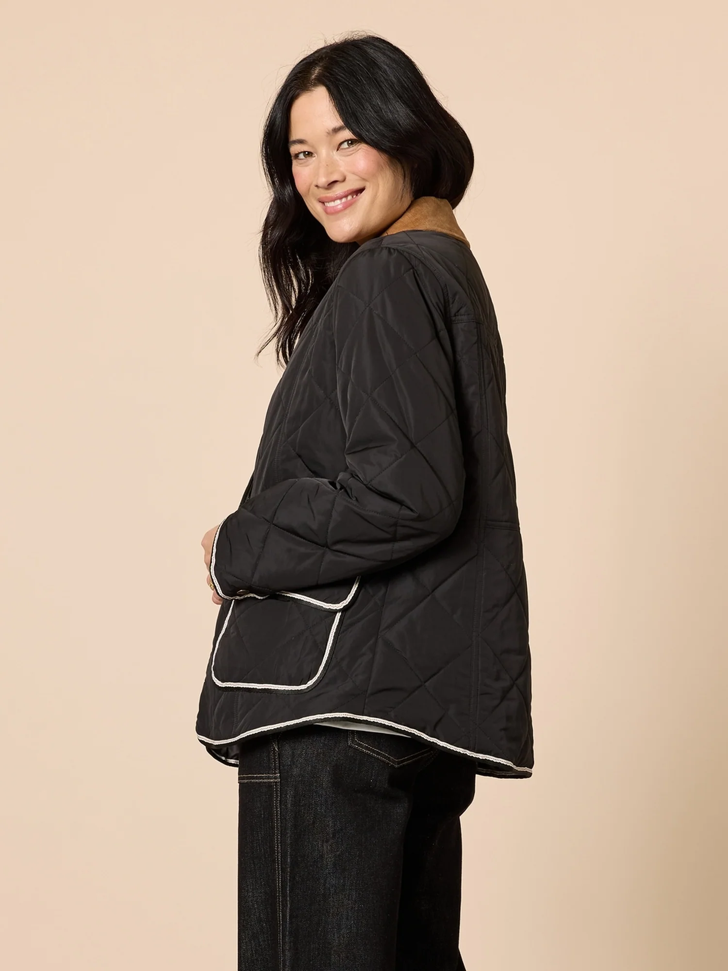 Colorado Quilted Jacket - Black - Image 3