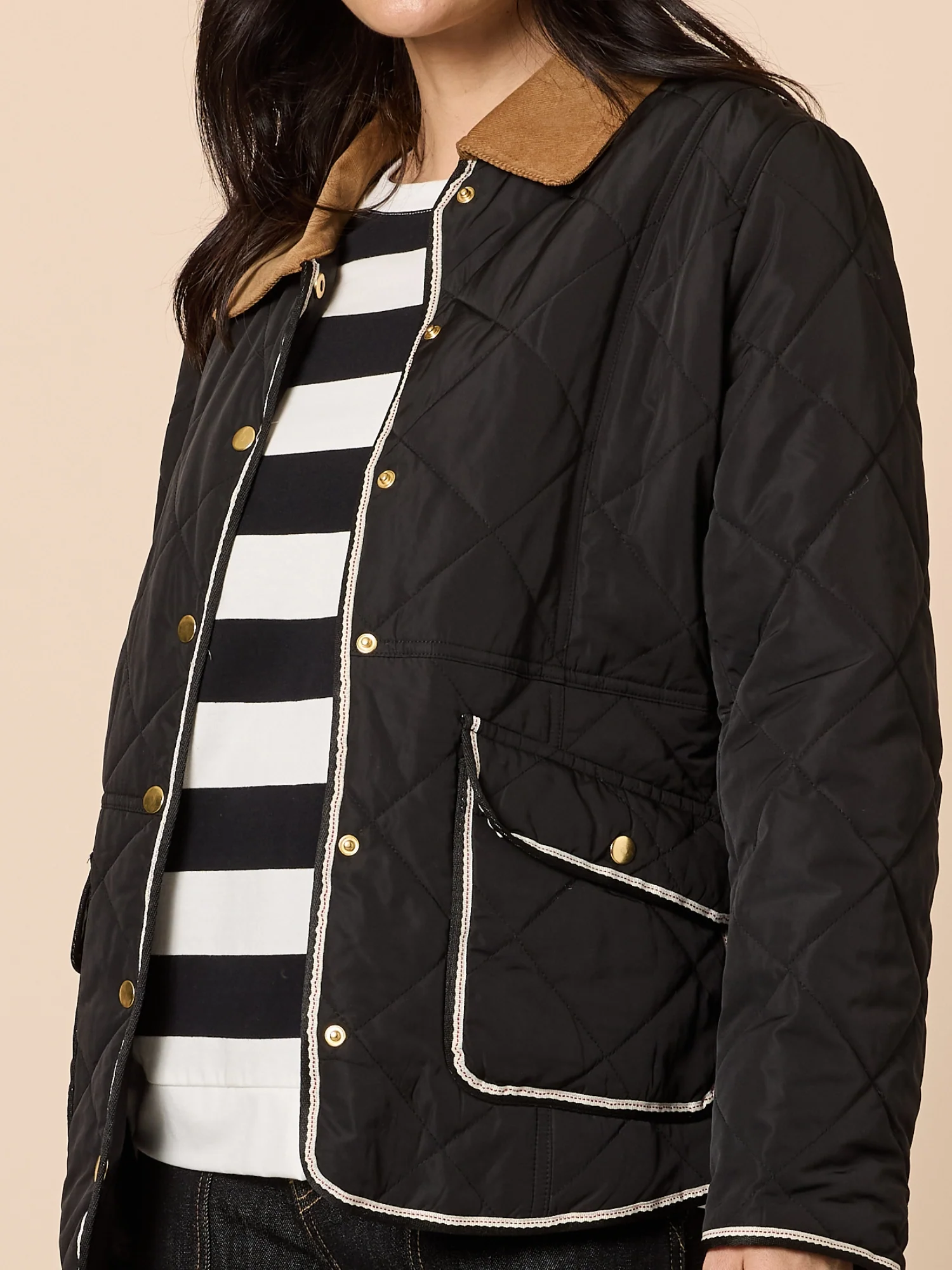 Colorado Quilted Jacket - Black - Image 5