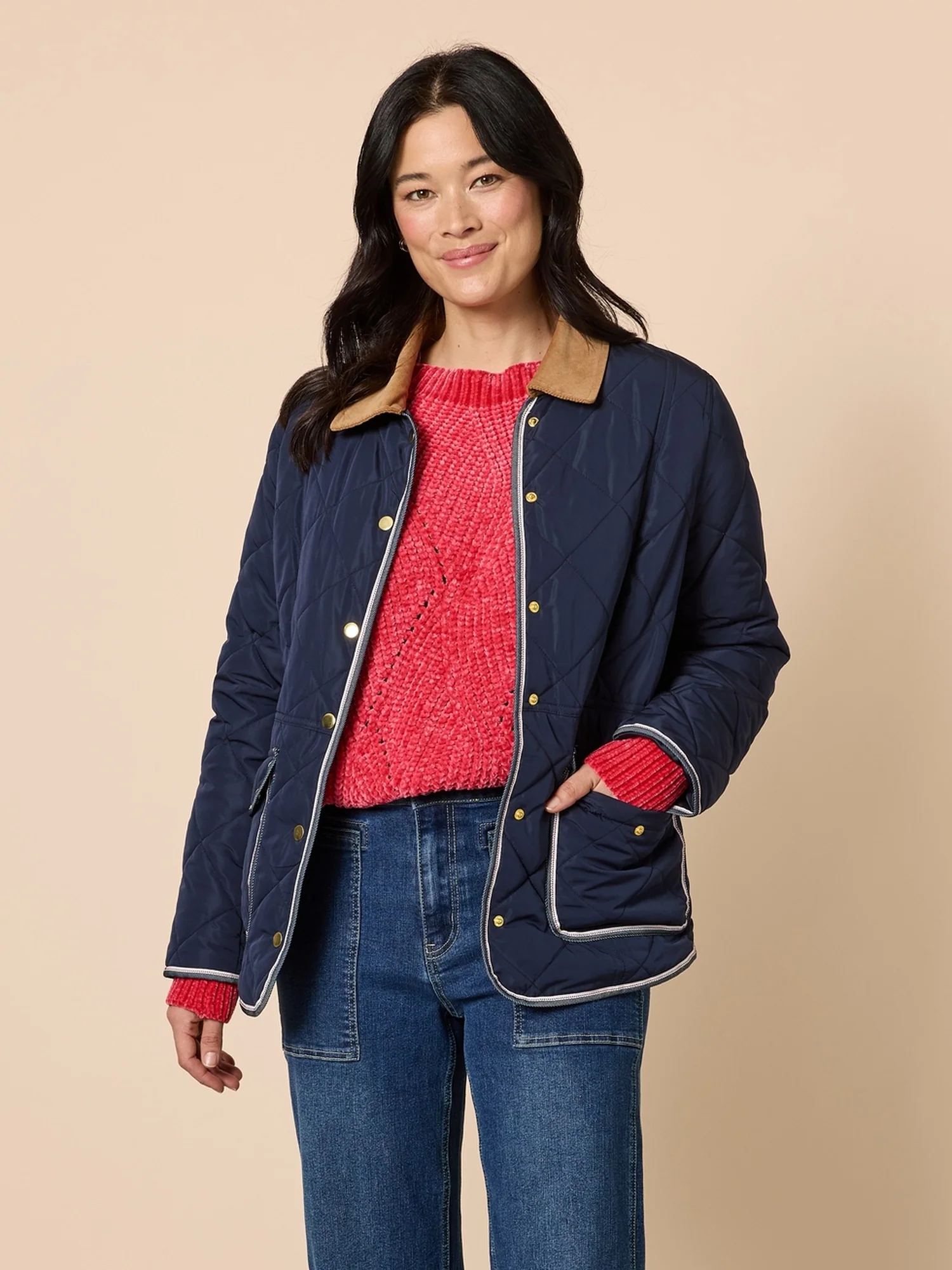 Colorado Quilted Jacket - Navy