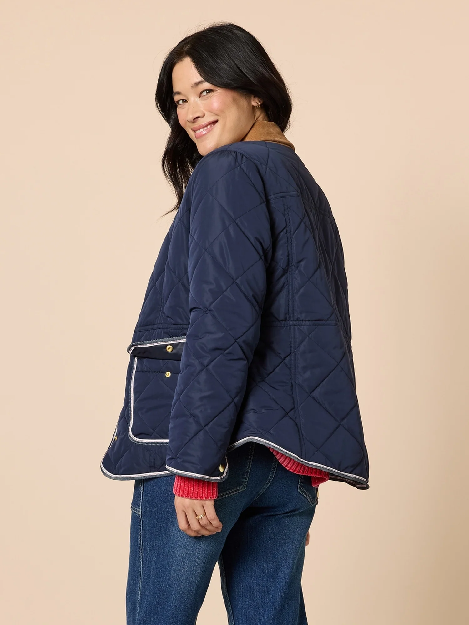 Colorado Quilted Jacket - Navy - Image 5