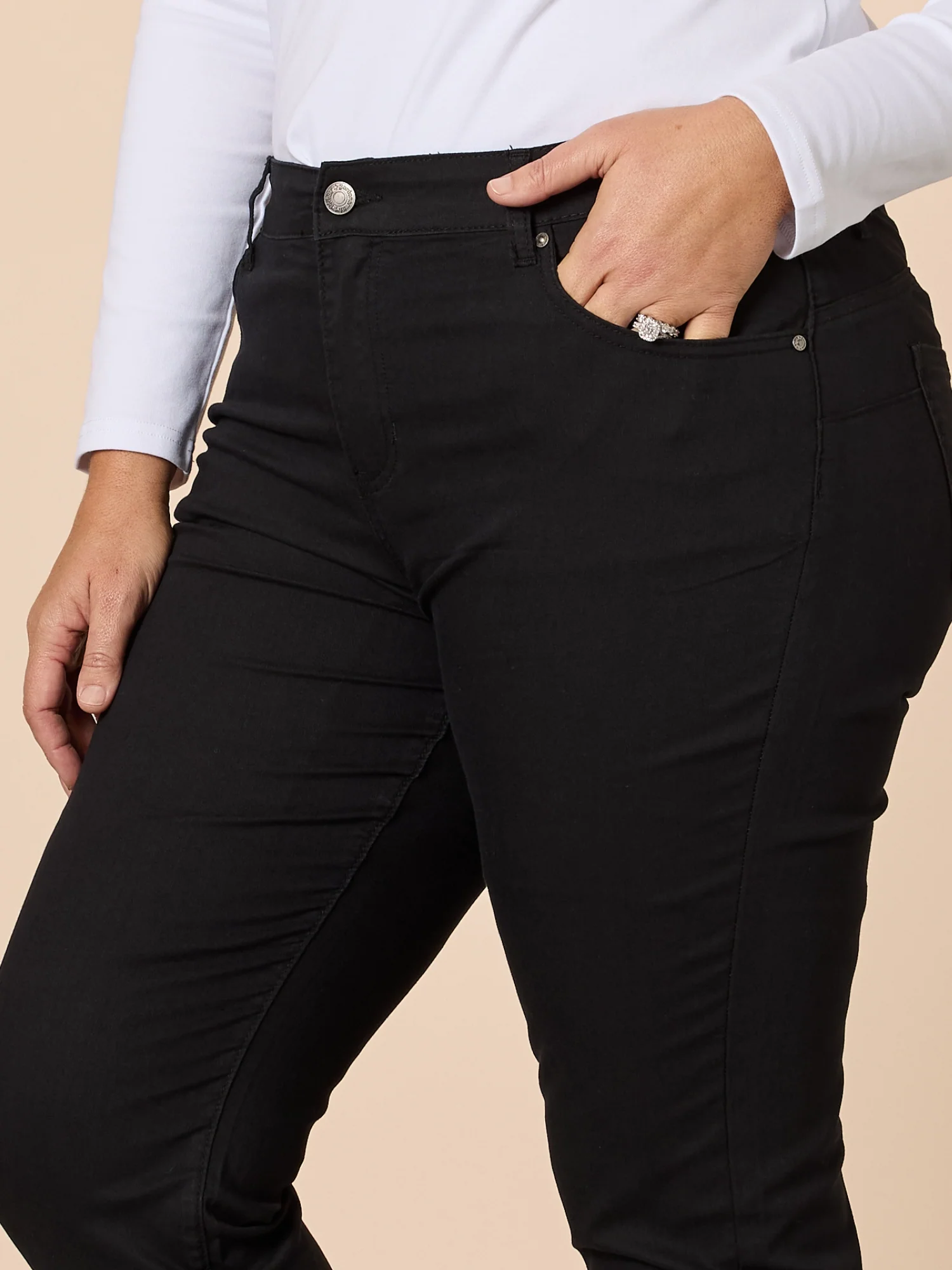 Coloured Marvel Denim Jean - Black - Image 4