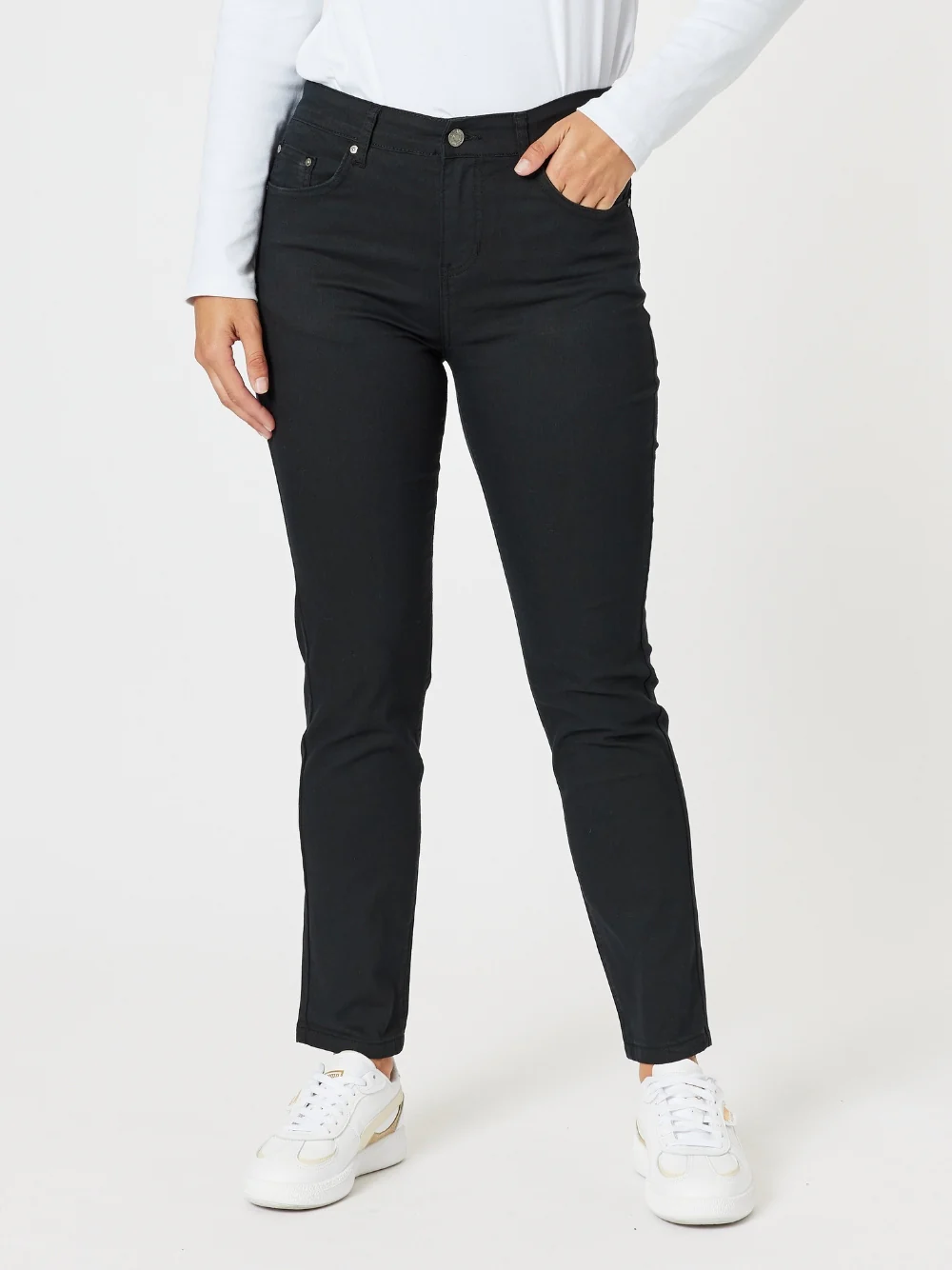 Coloured Marvel Denim Jean - Black - Image 7