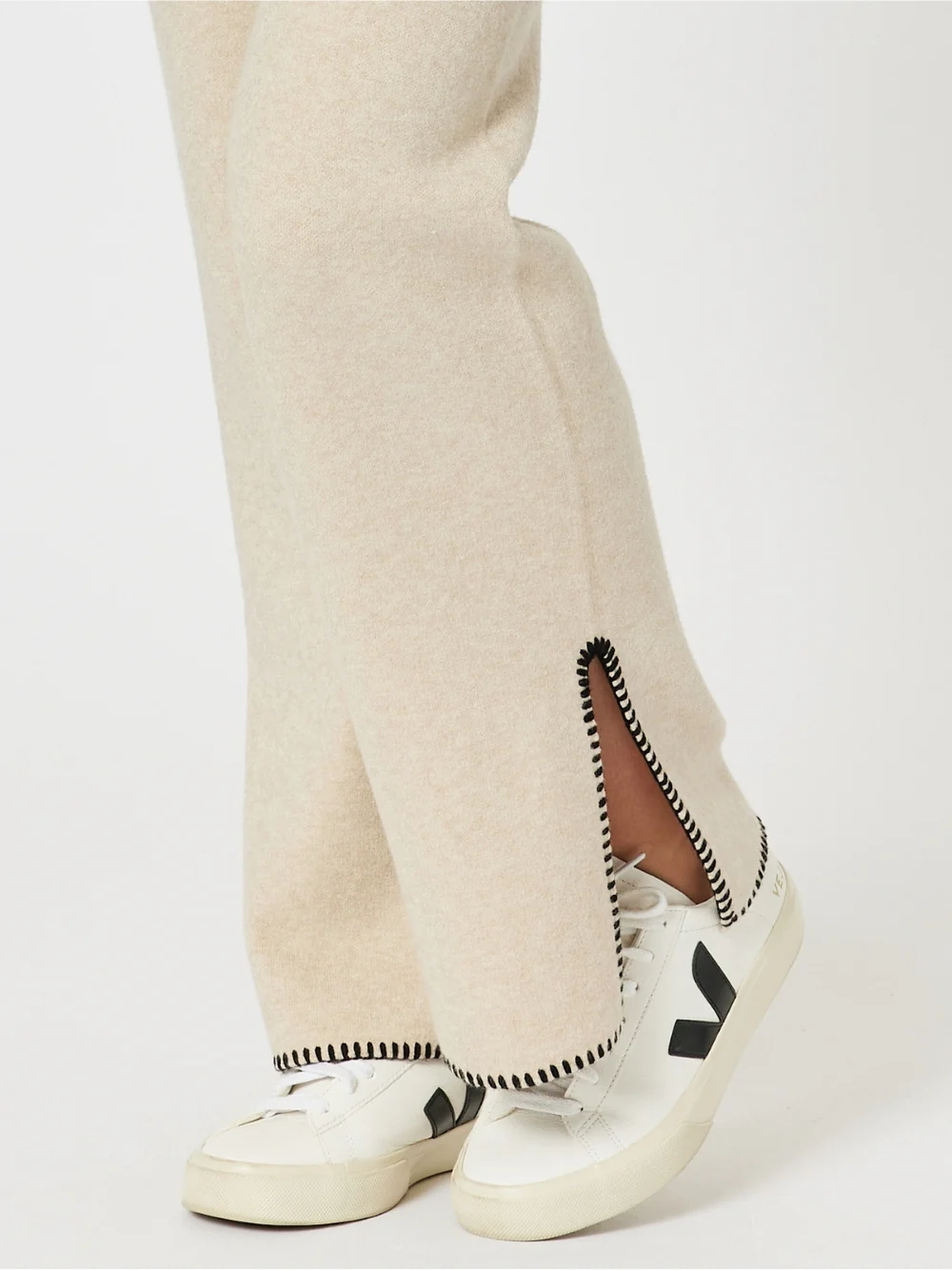 Cosy Split Hem Pant - Natural - Image 5