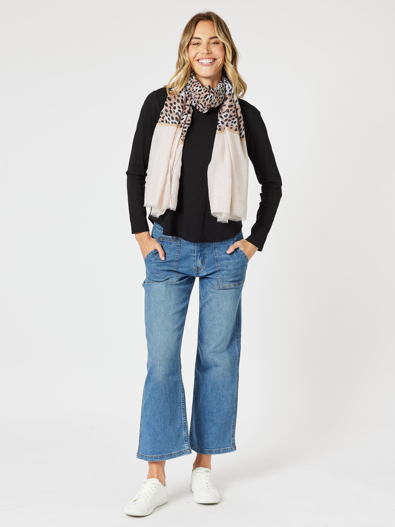 Heritage Long Sleeve Top - Black - Image 5
