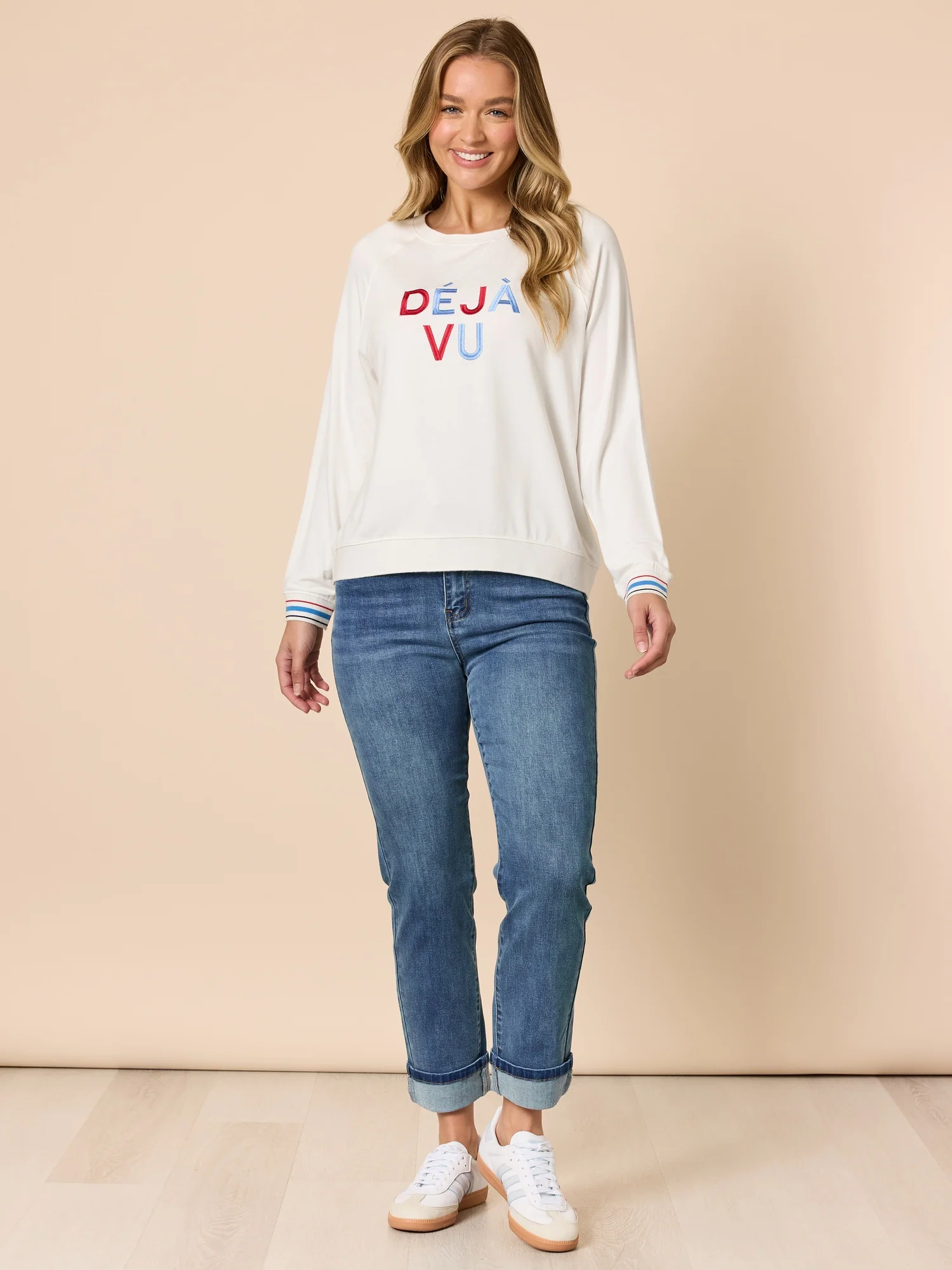 Deja Vu Embroidered Top - Ivory - Image 2