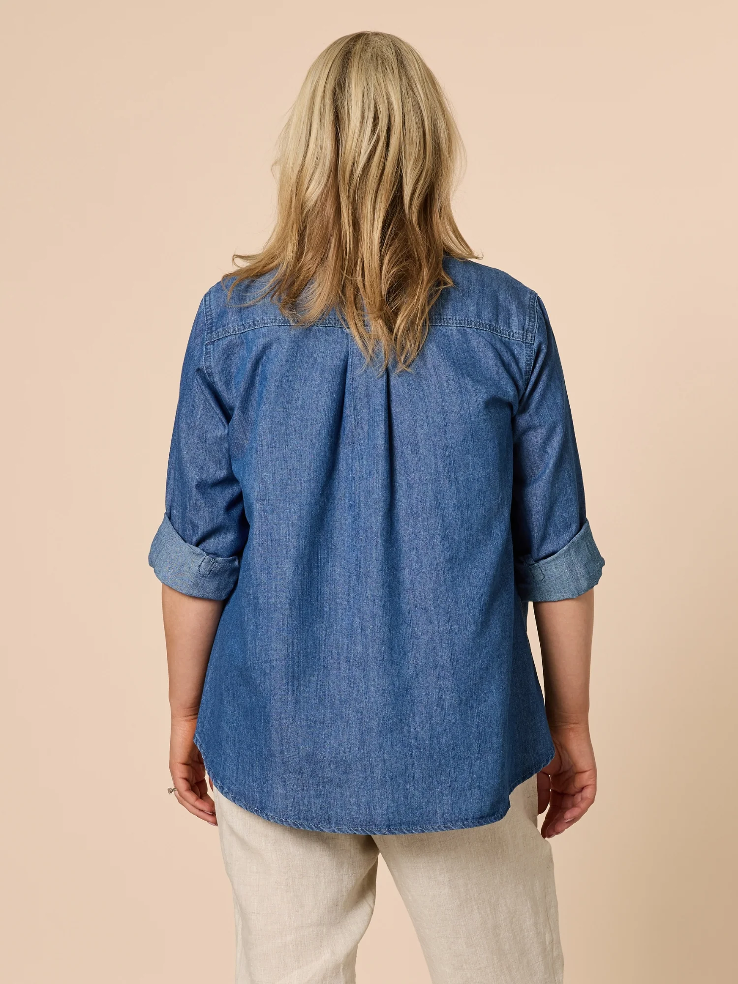 Sophie Soft Denim Shirt - Denim - Image 4
