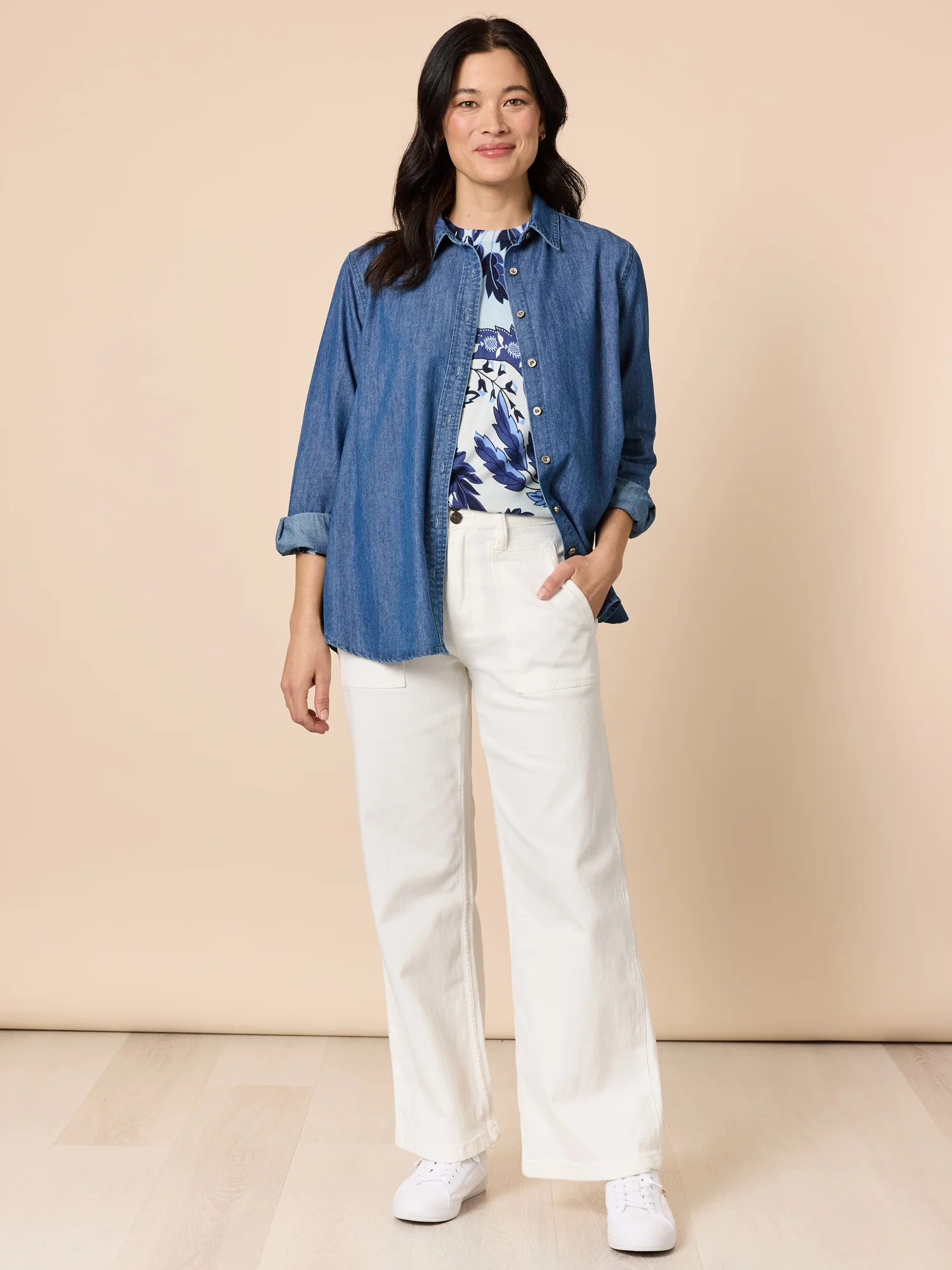 Sophie Soft Denim Shirt - Denim - Image 8
