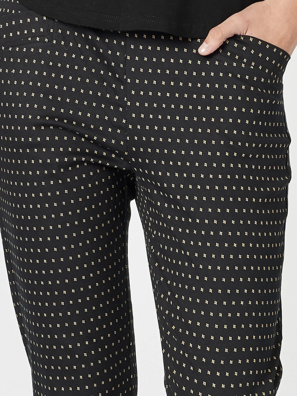 Diamond Print Pant - Black/White - Image 3