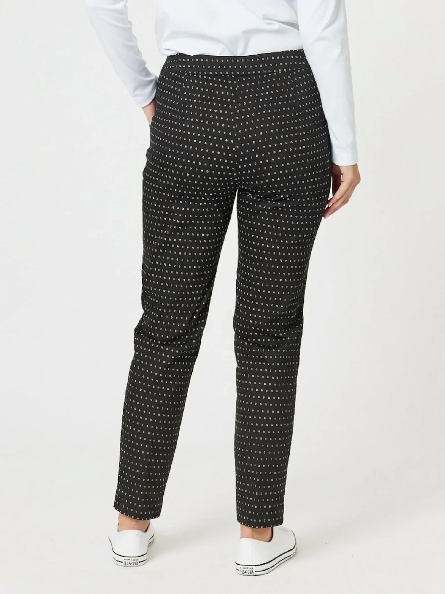 Diamond Print Pant - Black/White - Image 4