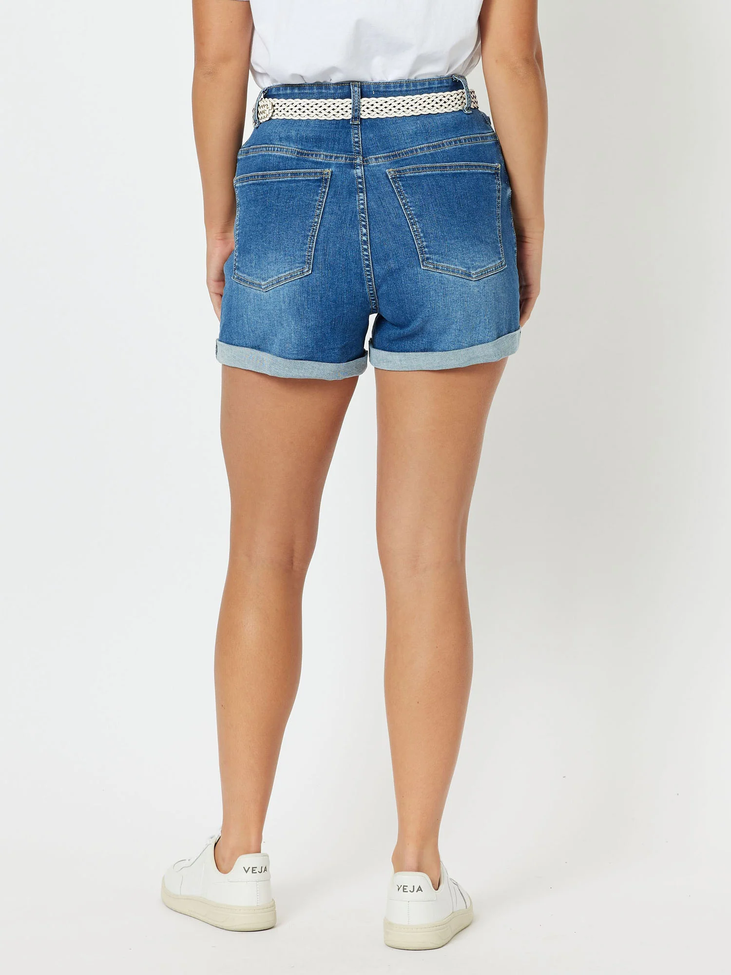 Ginger Stretch Denim Jean Short - Denim - Image 4