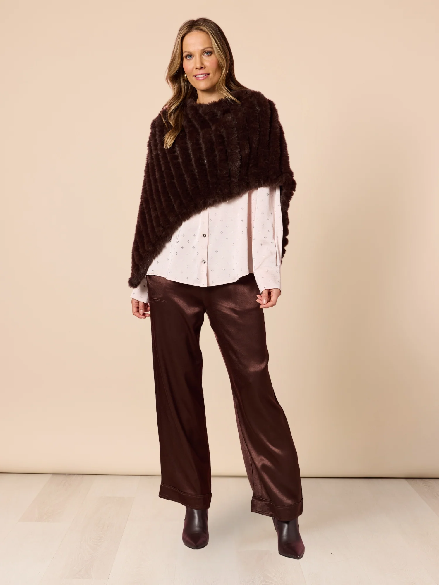 Glimmer Diamante Shirt - Blush - Image 6