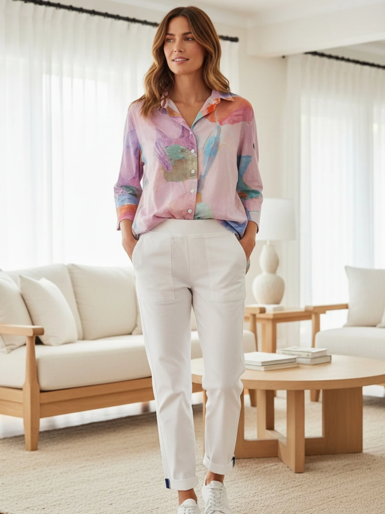 Grazia Mio Caro Print Shirt - Lilac - Image 3