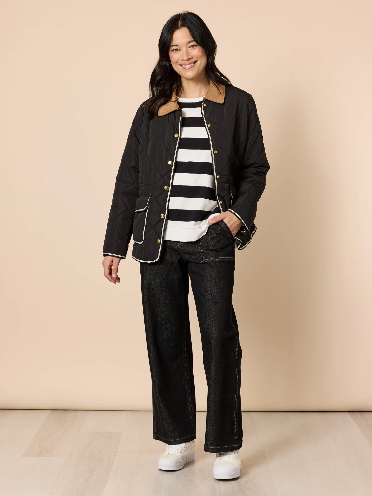 Hudson High Rise Wide Leg Jean - Black - Image 8