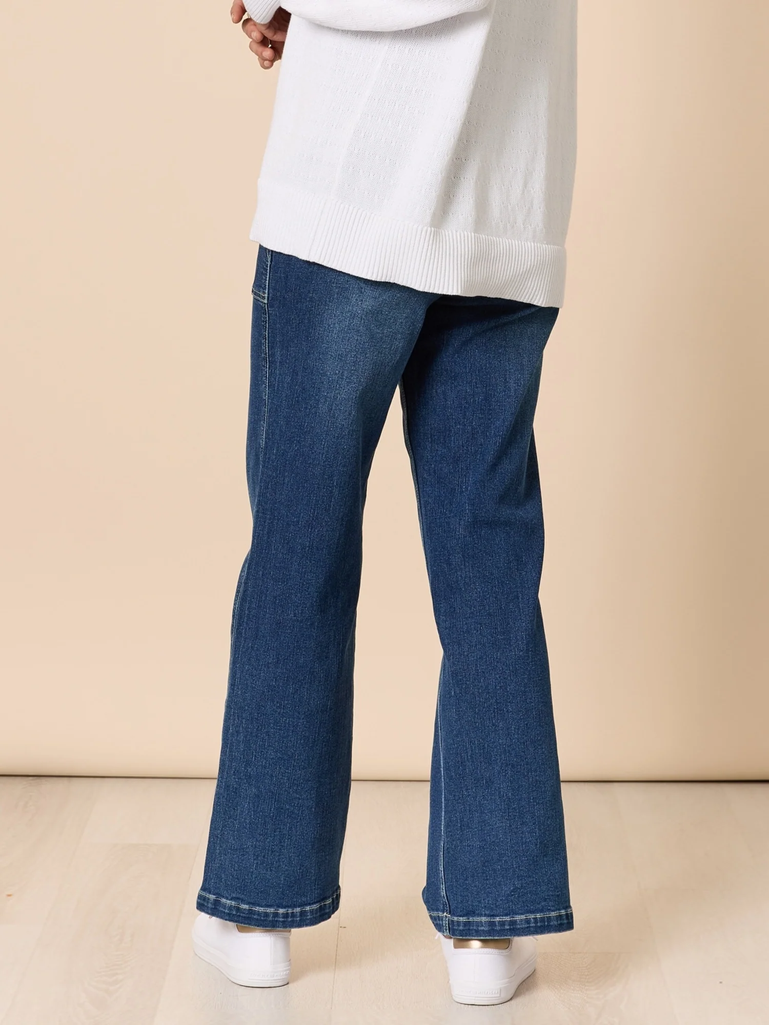 Hudson High Rise Wide Leg Jean - Blue Wash - Image 5