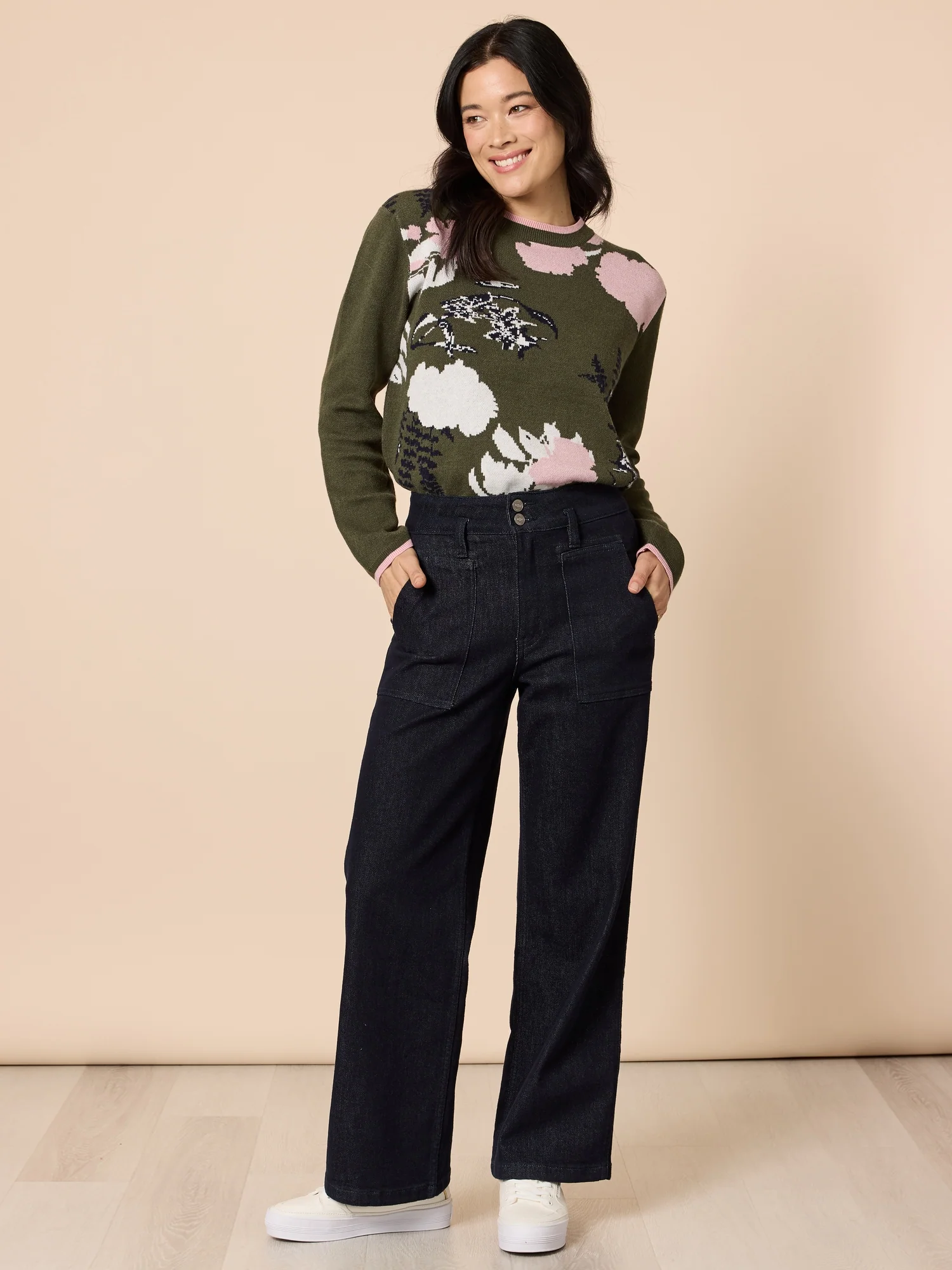 Hudson High Rise Wide Leg Jean - Dark Denim - Image 10