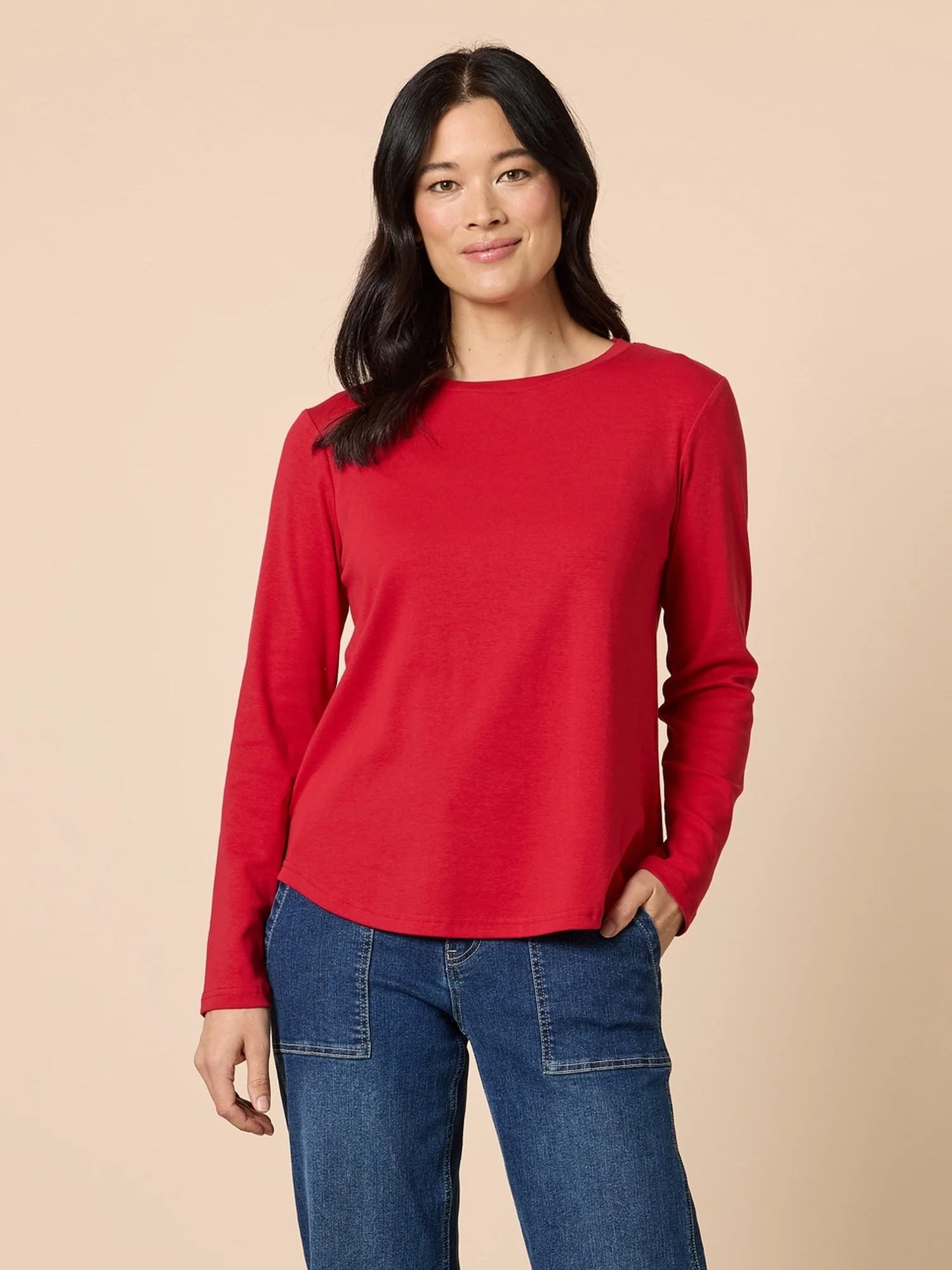Heritage Long Sleeve Top - Red
