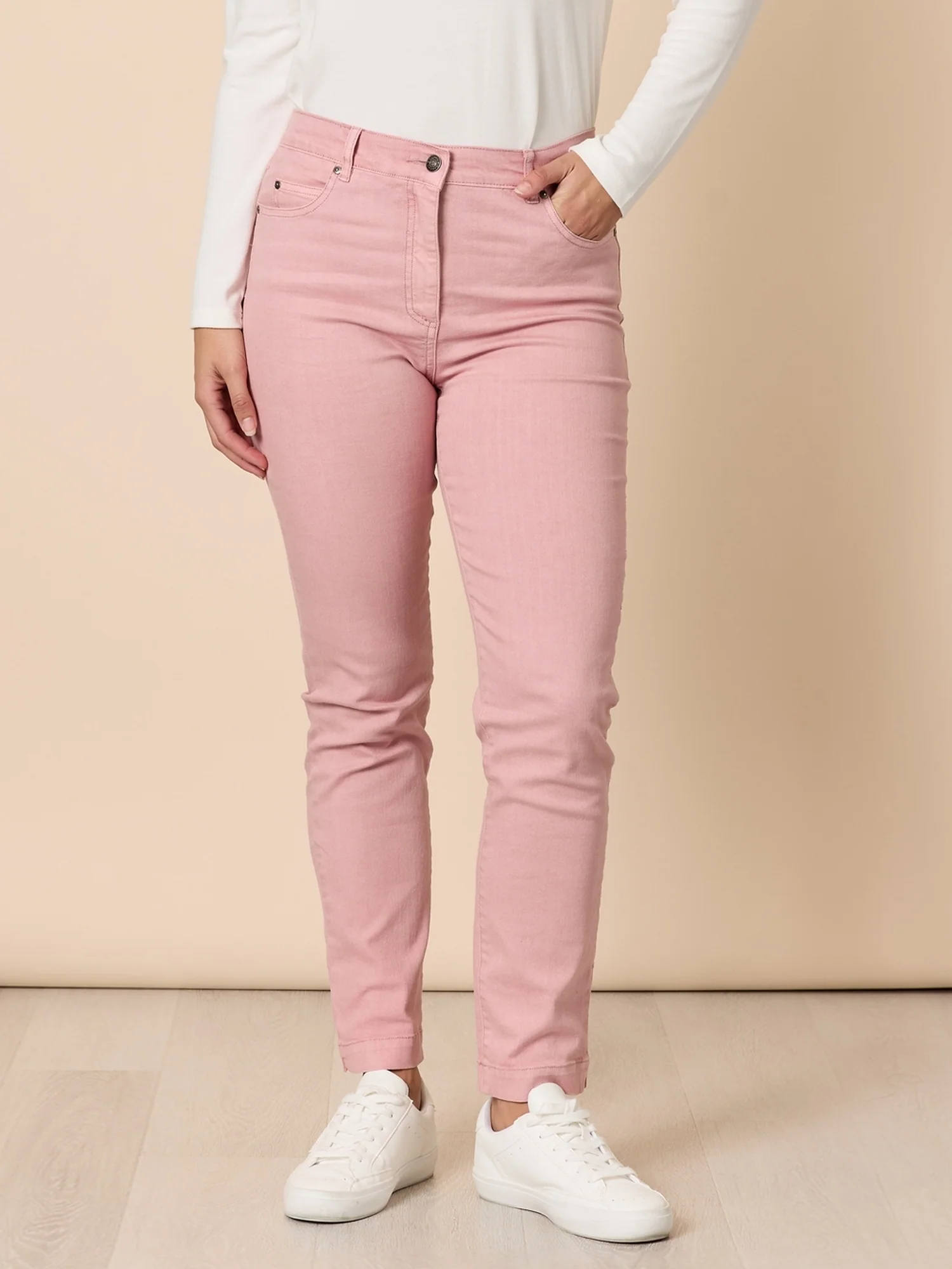 Miracle Slim Leg Denim Jean - Blush