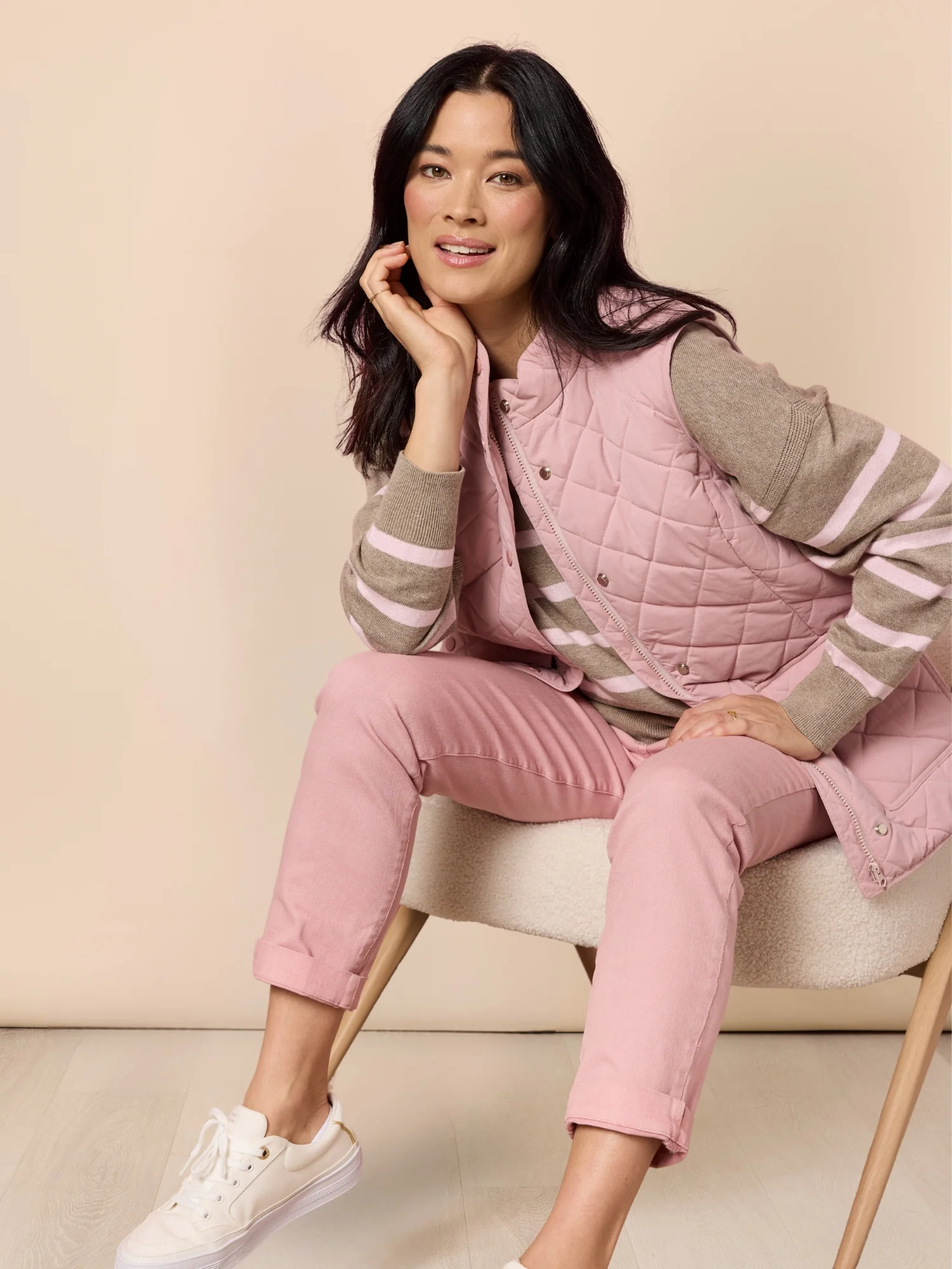 Miracle Slim Leg Denim Jean - Blush - Image 6