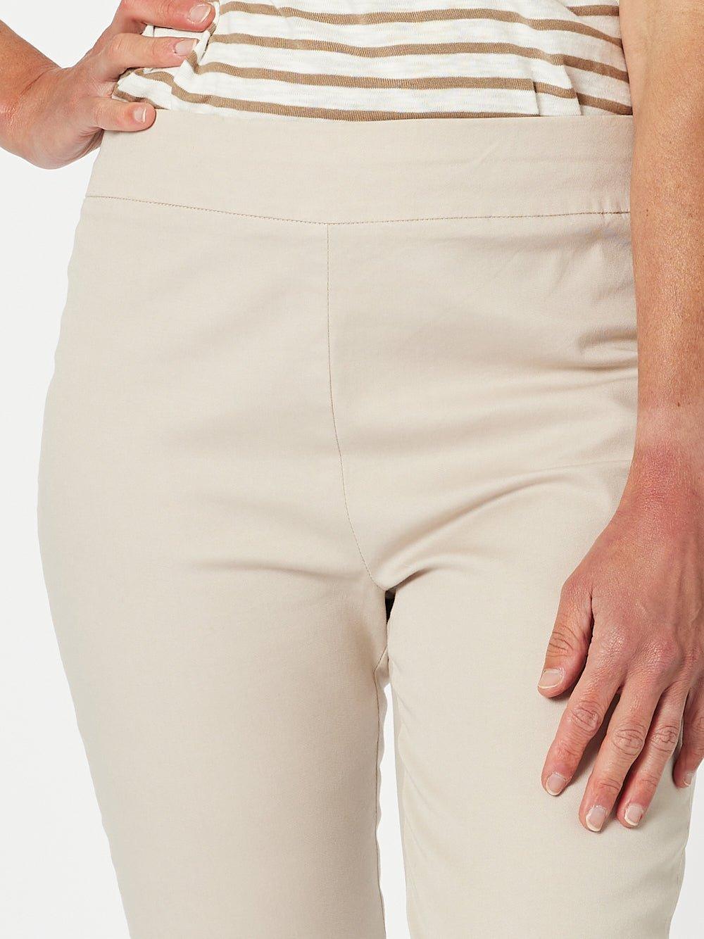Charlie Cotton Twill Stretch Capri Pant - Natural - Image 7