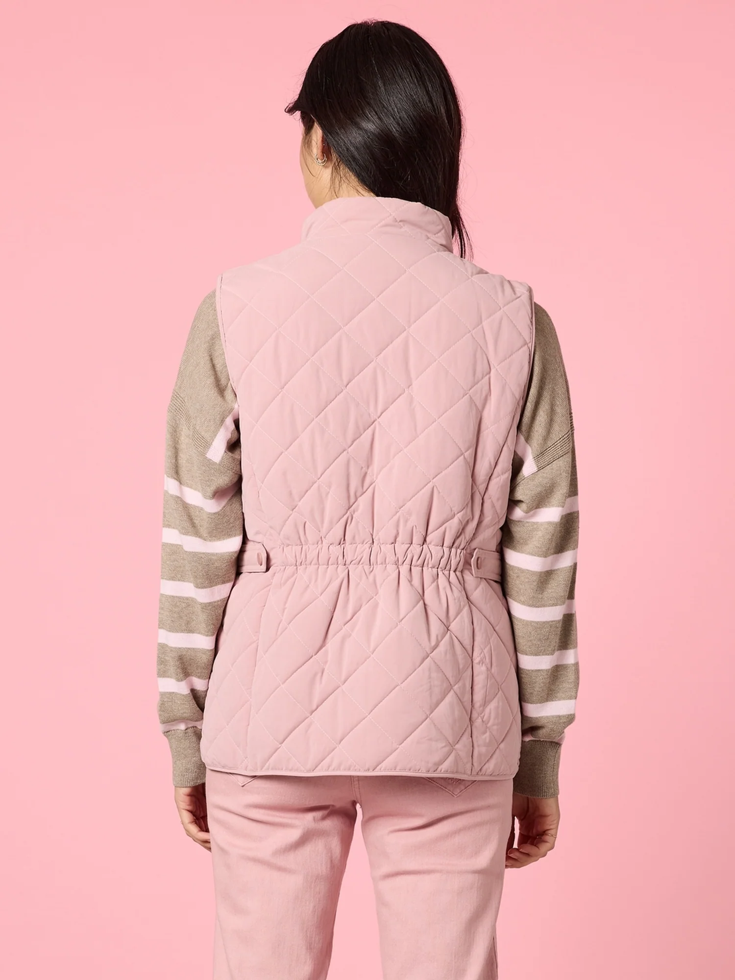 Hampton Quilted Vest - Blush - Image 5
