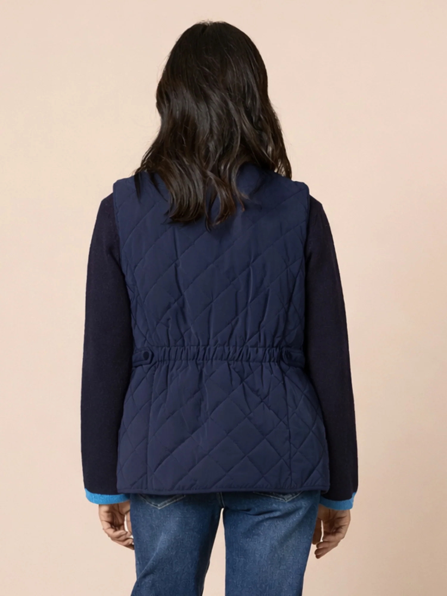 Hampton Quilted Vest - Navy - Image 3