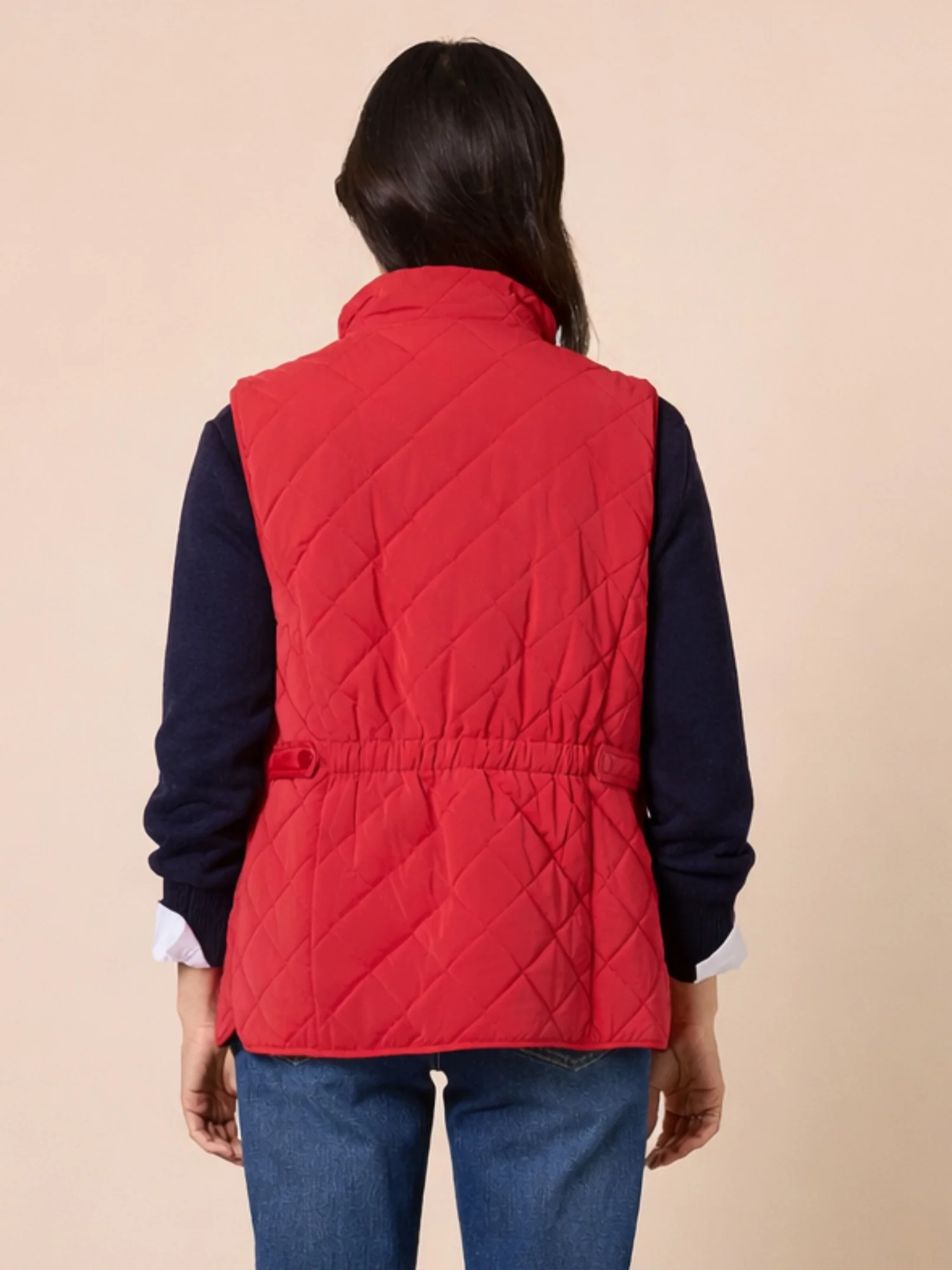 Hampton Quilted Vest - Red - Image 4
