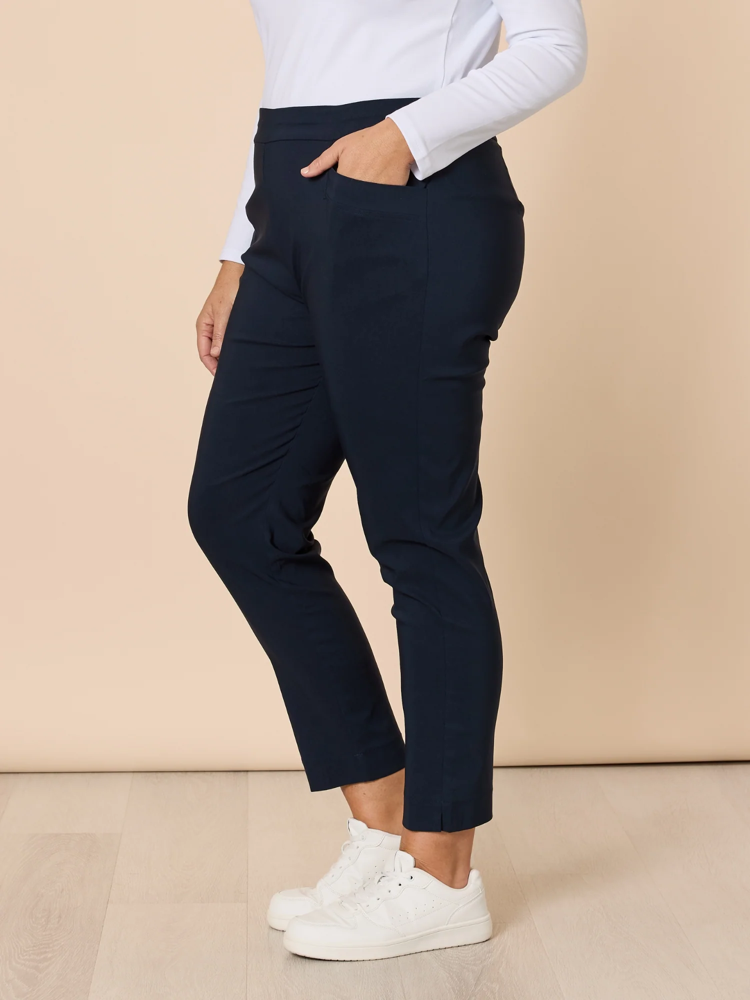 Harbour Slim Leg Pant - Navy - Image 4