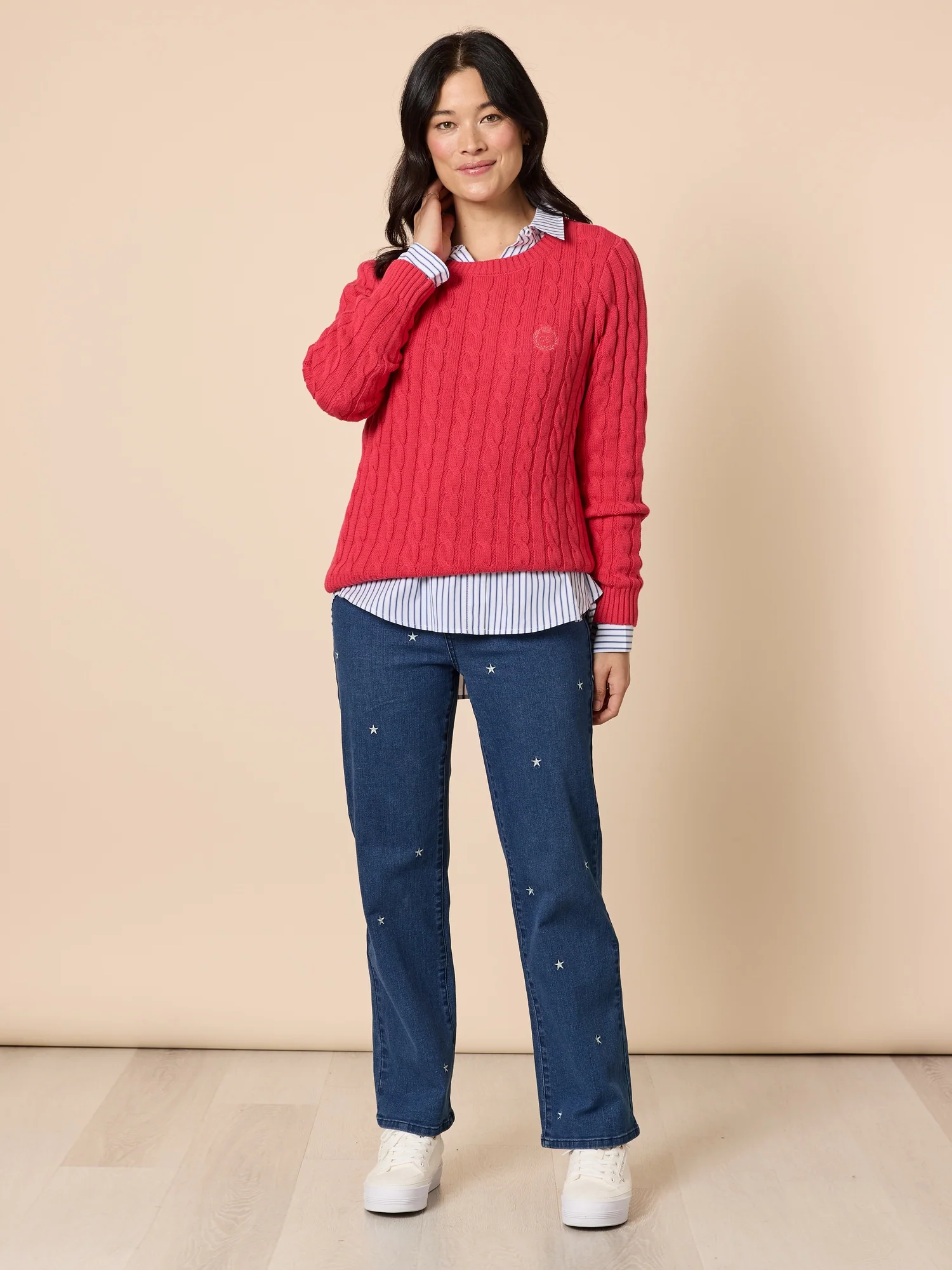 Heritage Logo Stripe Print Shirt - Blue/White - Image 8