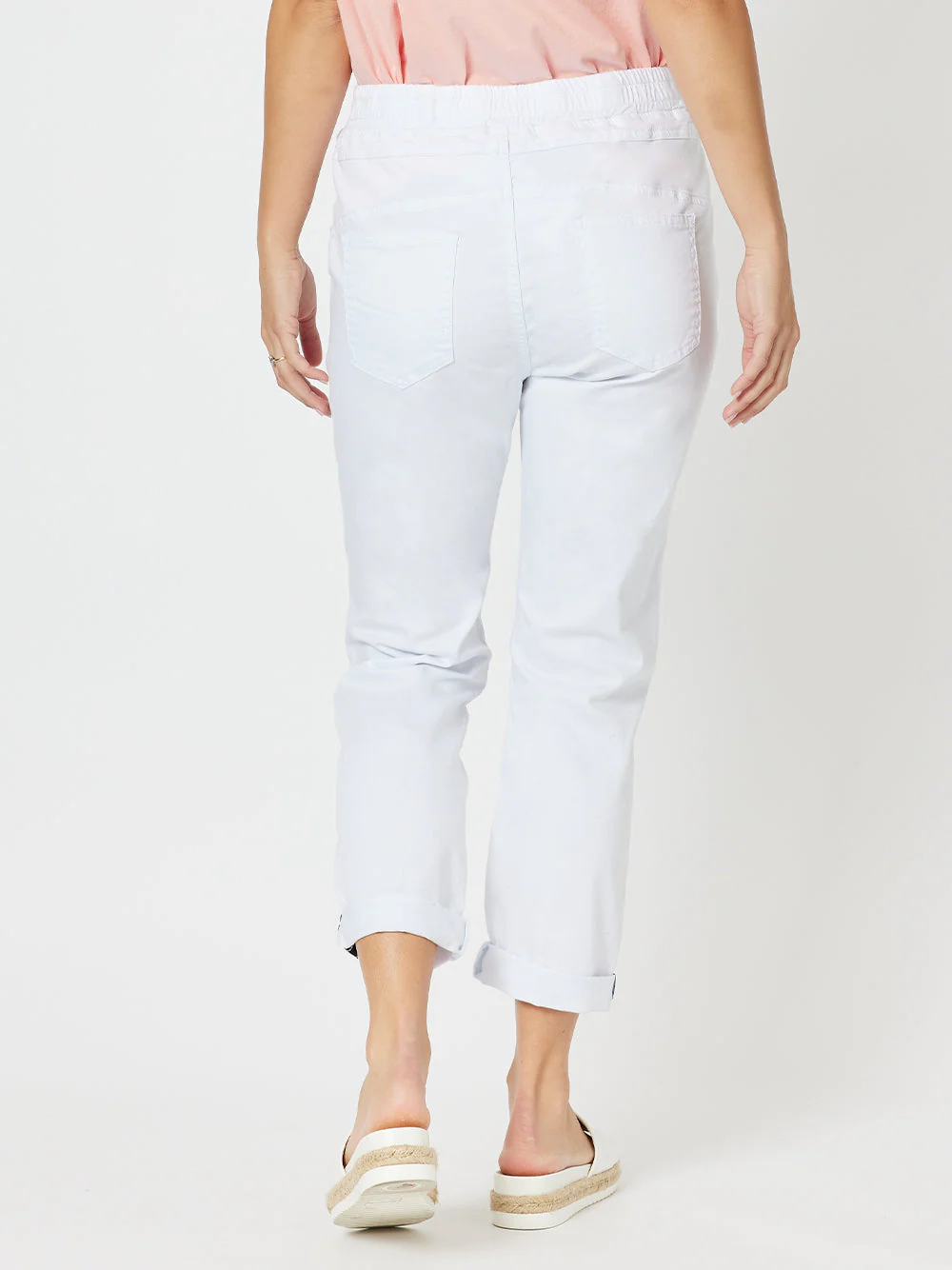 Isabella Cotton Pant - White - Image 3