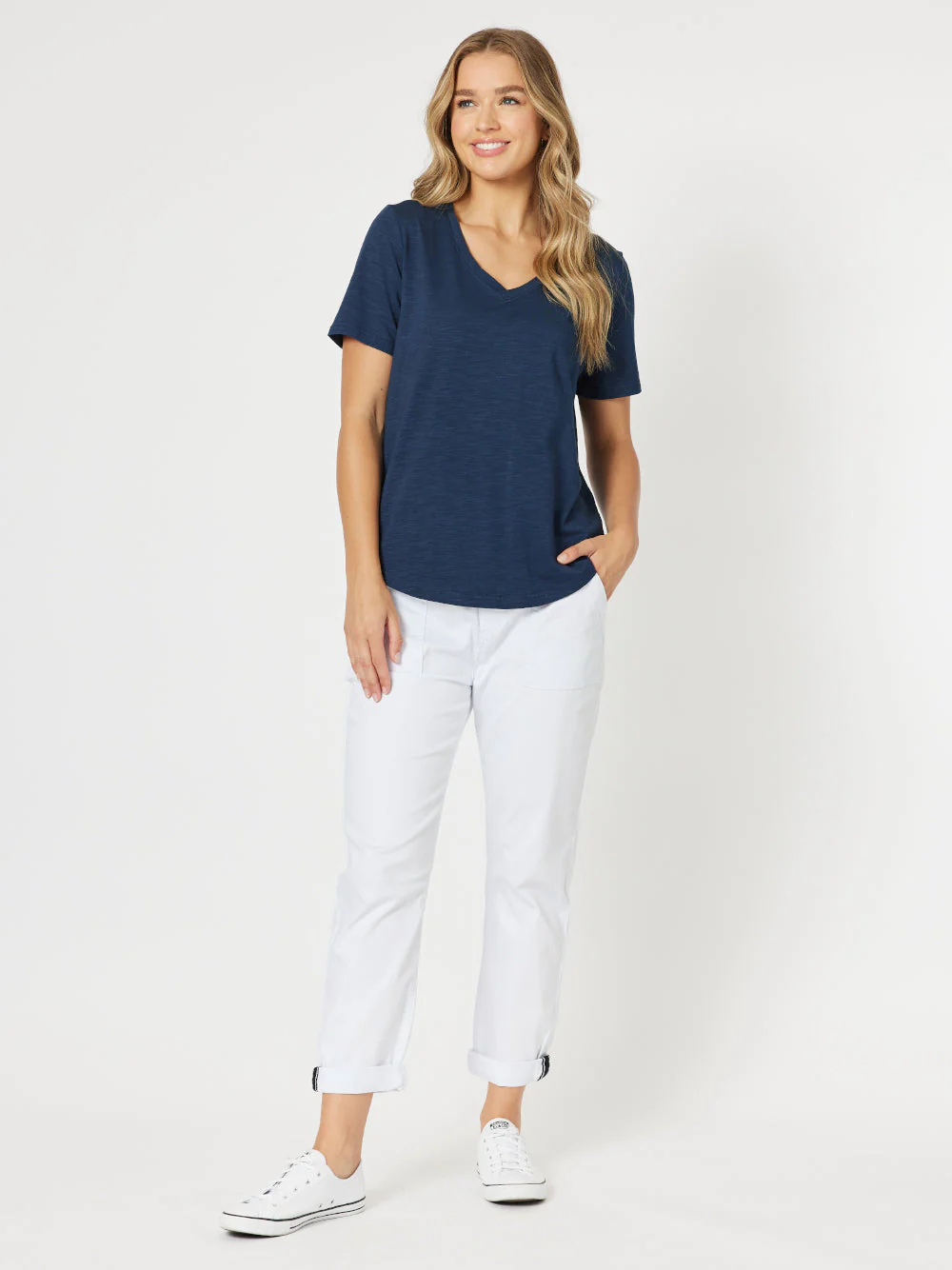 Isabella Cotton Pant - White - Image 5