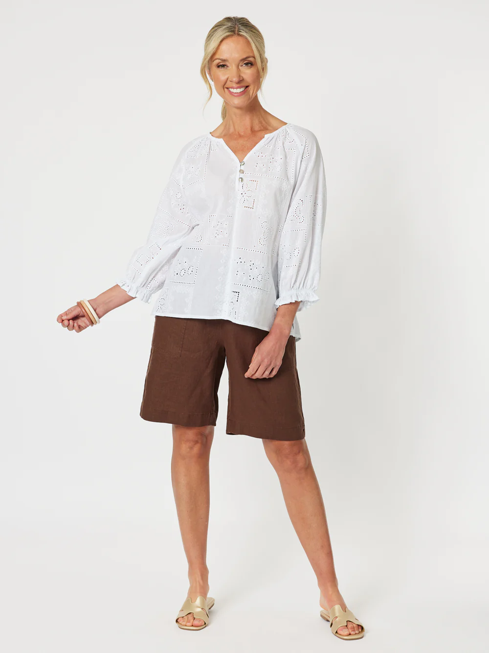 Jordan Linen Short - Koko - Image 2