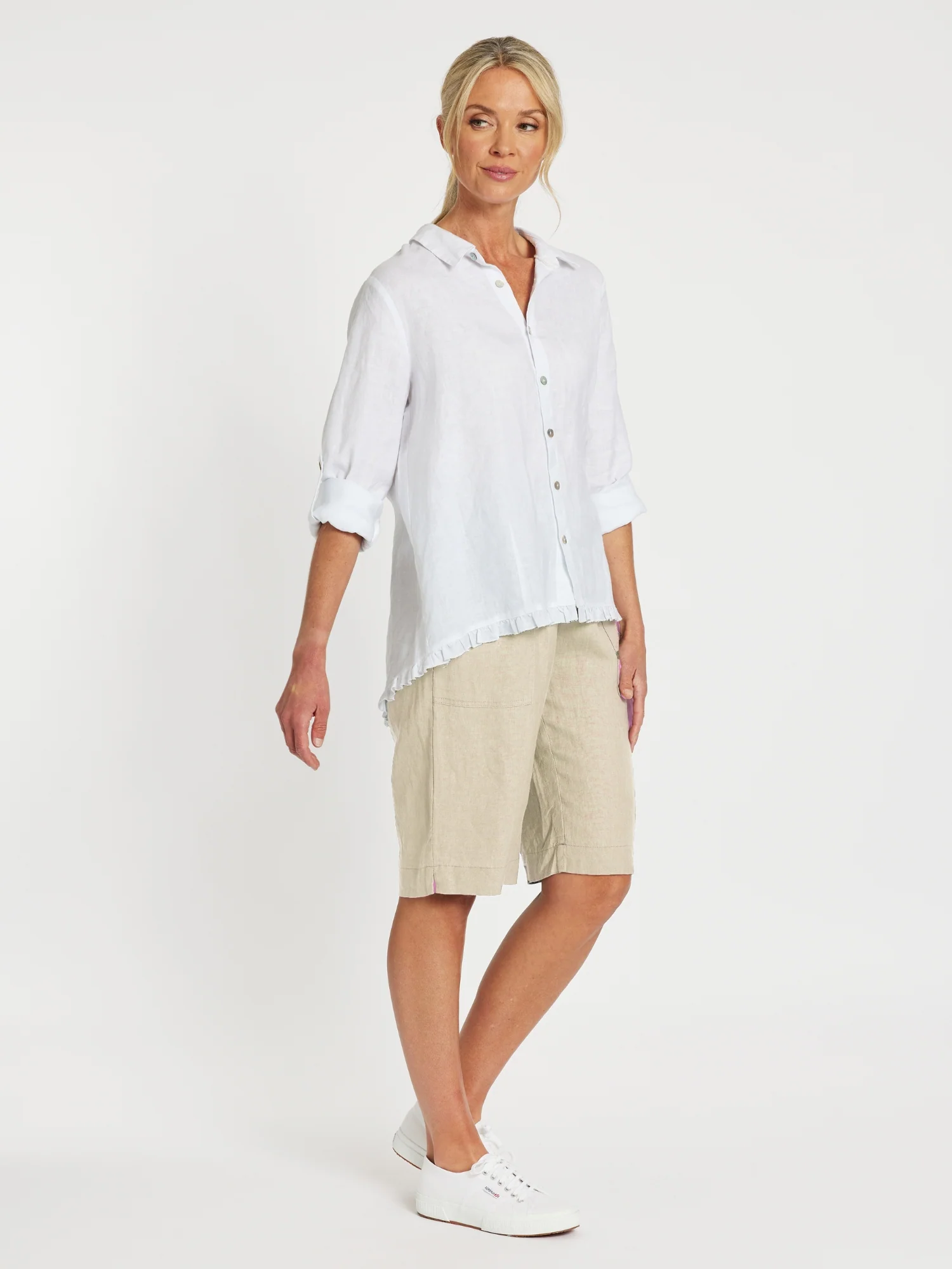 Jordan Linen Short - Natural - Image 4