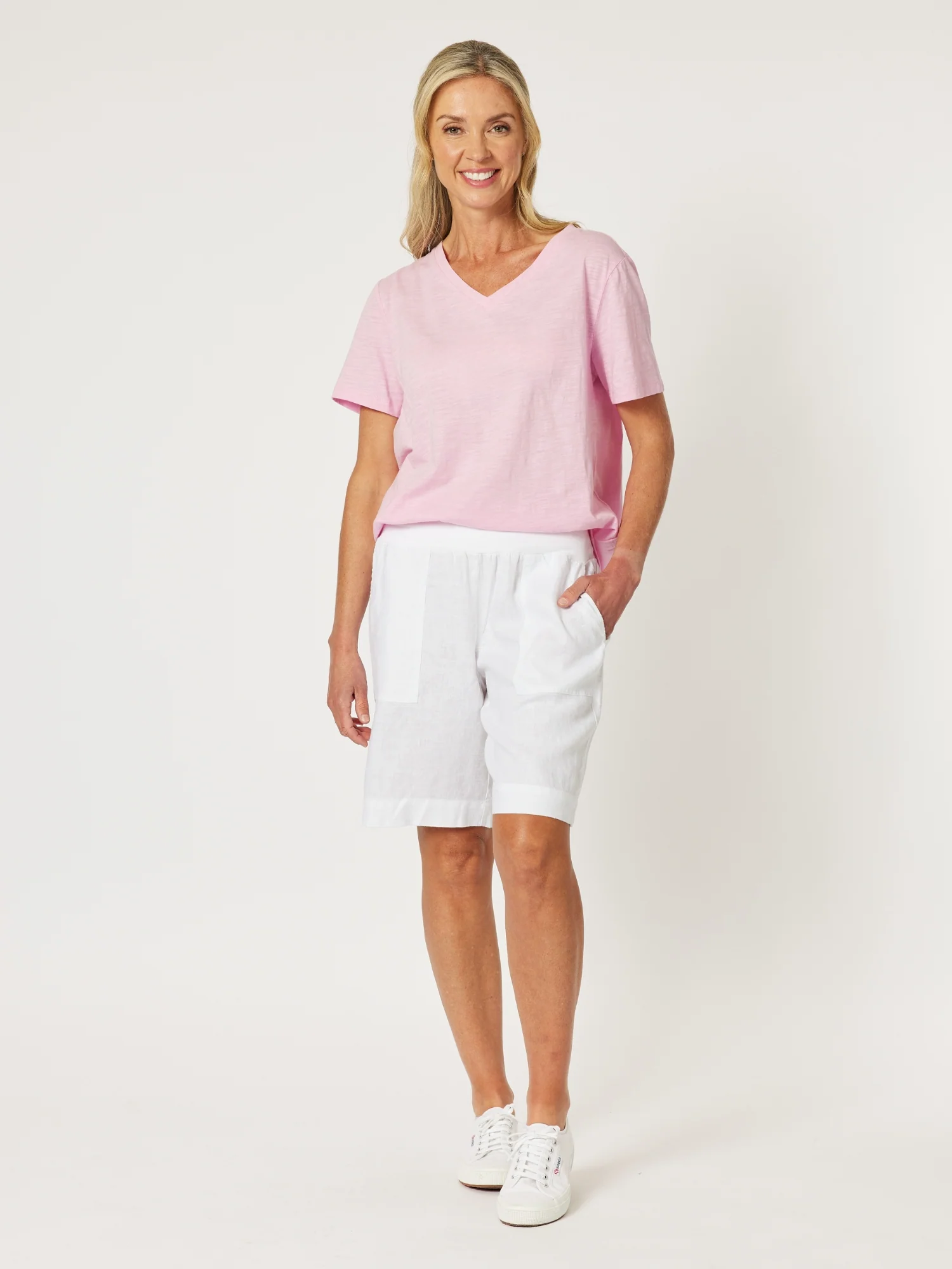 Jordan Linen Short - White - Image 4