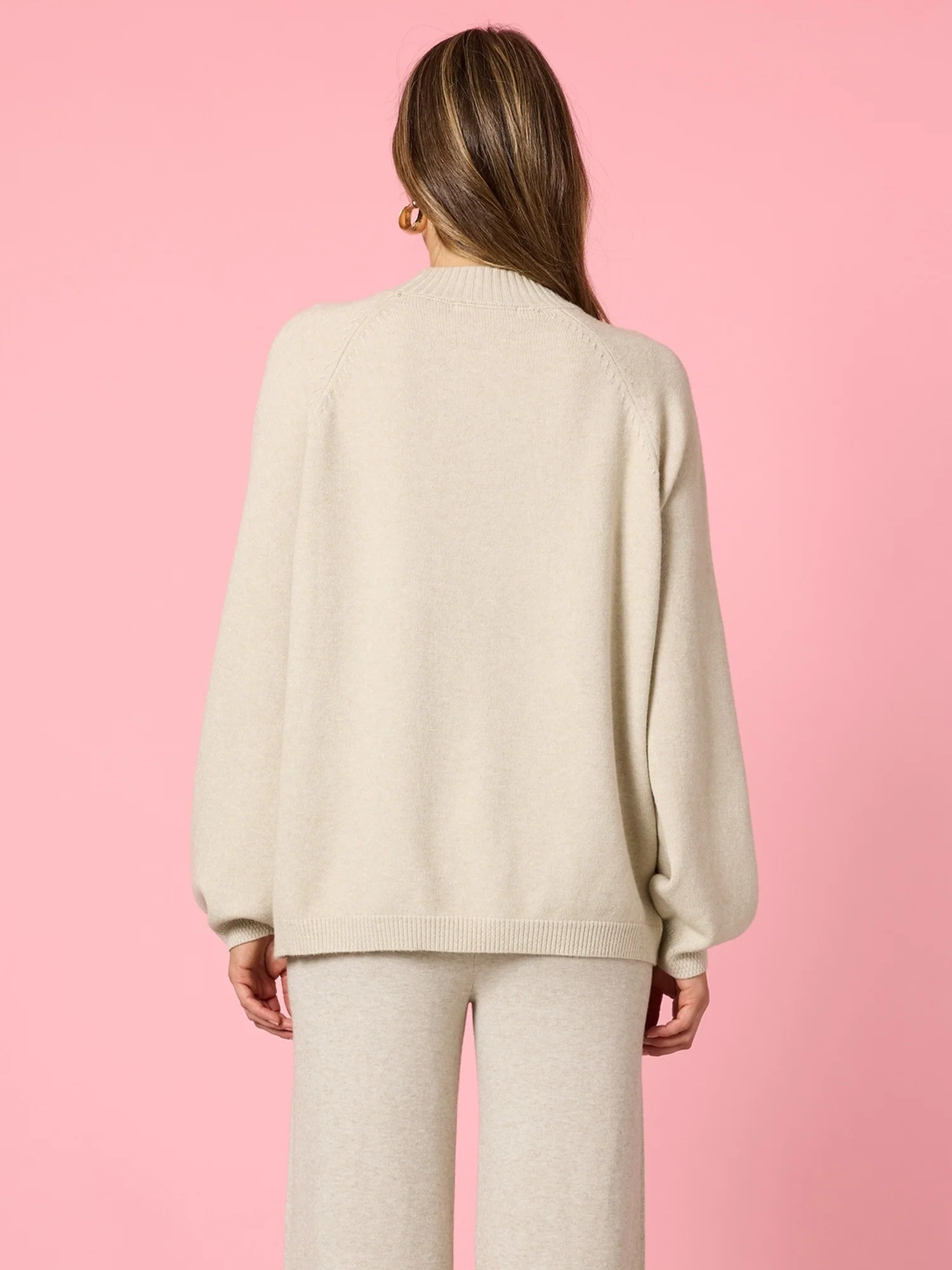 Juliet Floral Print Knit - Natural - Image 4