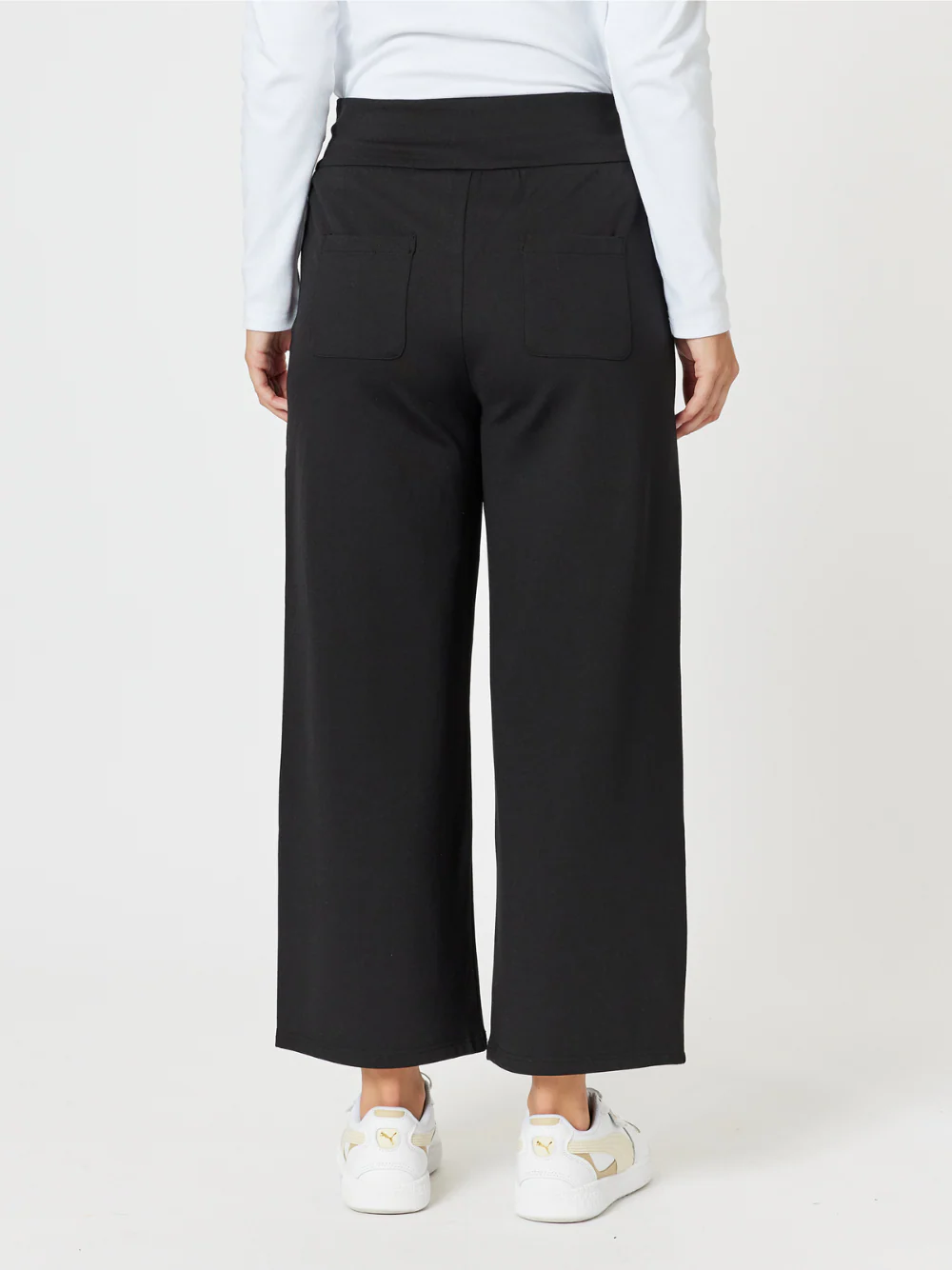 Kimmy Ponte Wide Leg Pant - Black - Image 4