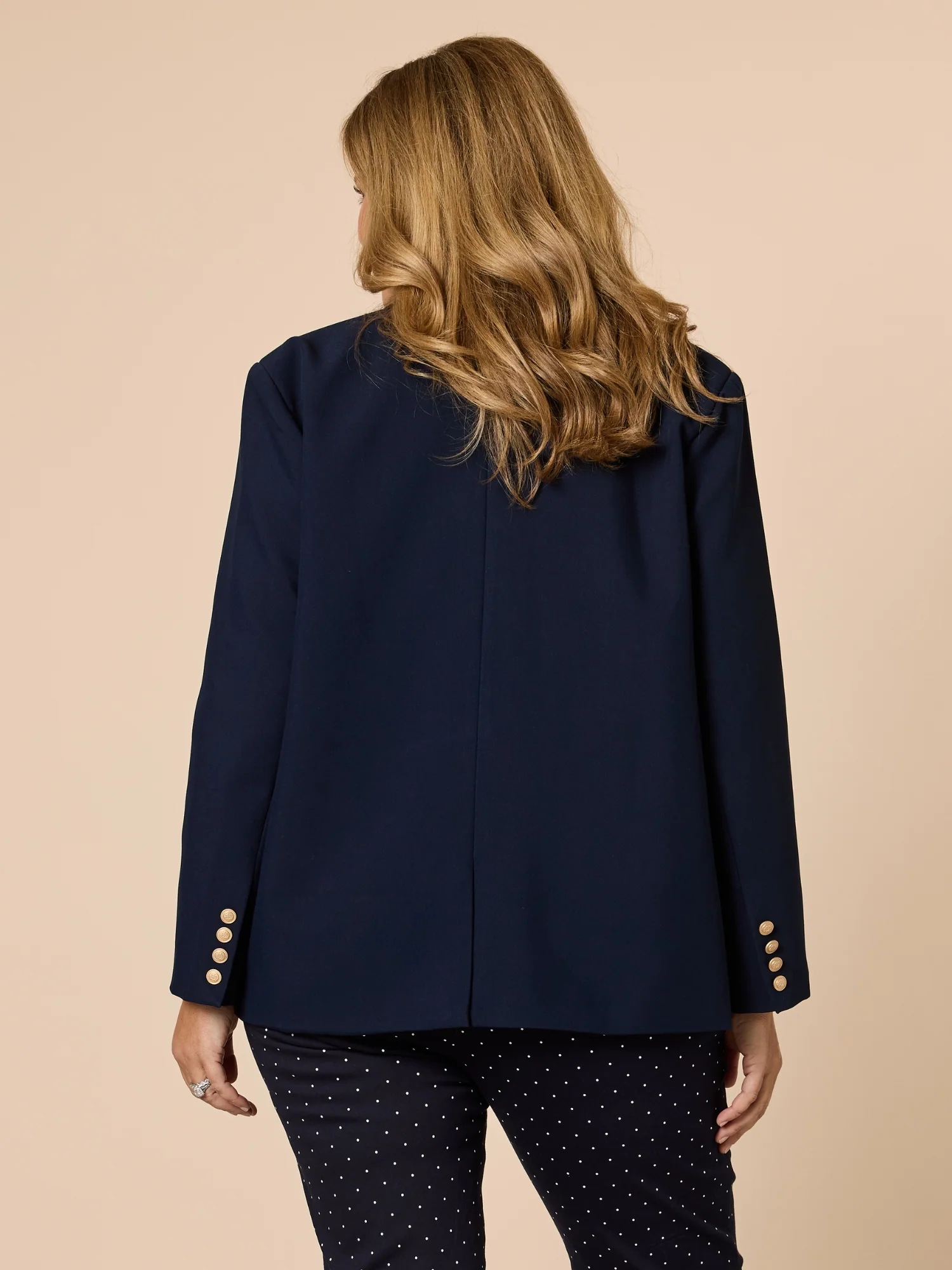 Lauren Double Breasted Blazer - Navy - Image 5
