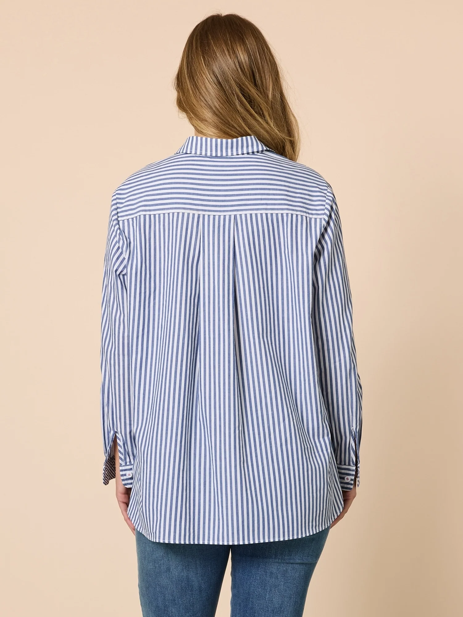 Liberty Stripe Print Shirt - Blue/White - Image 5