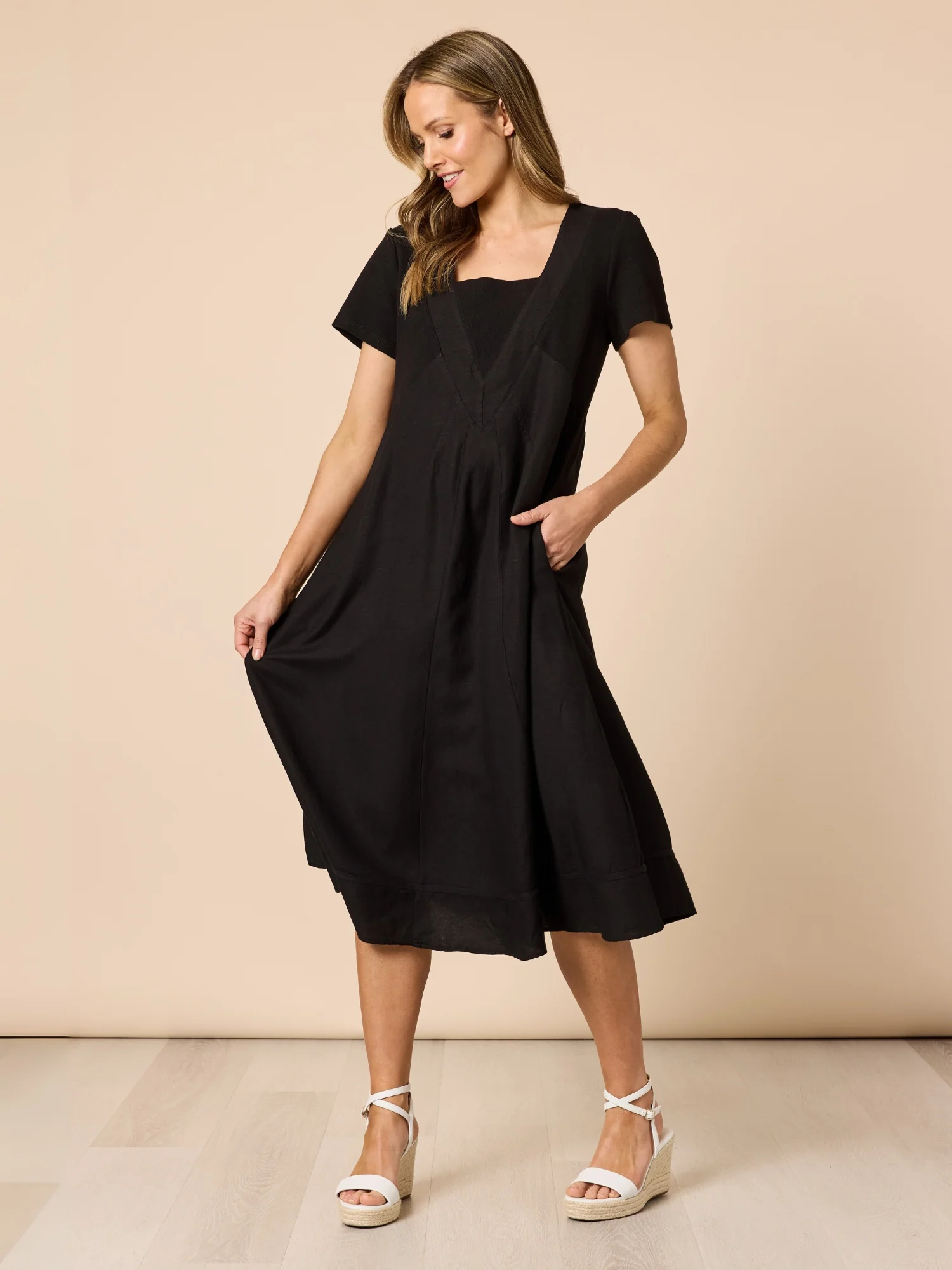 Lino Le Marais Dress - Black - Image 10