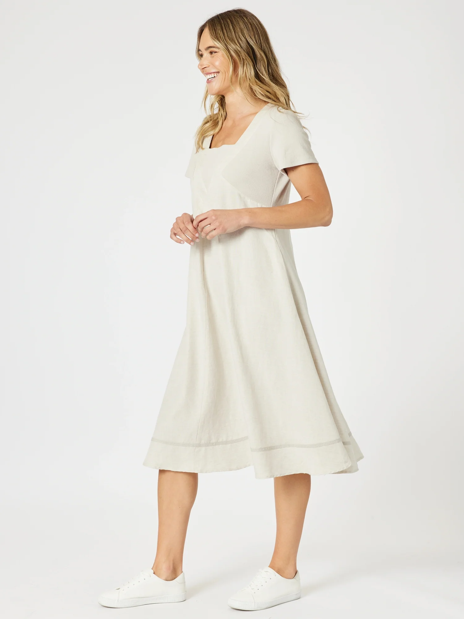 Lino Le Marais Dress - Natural - Image 5