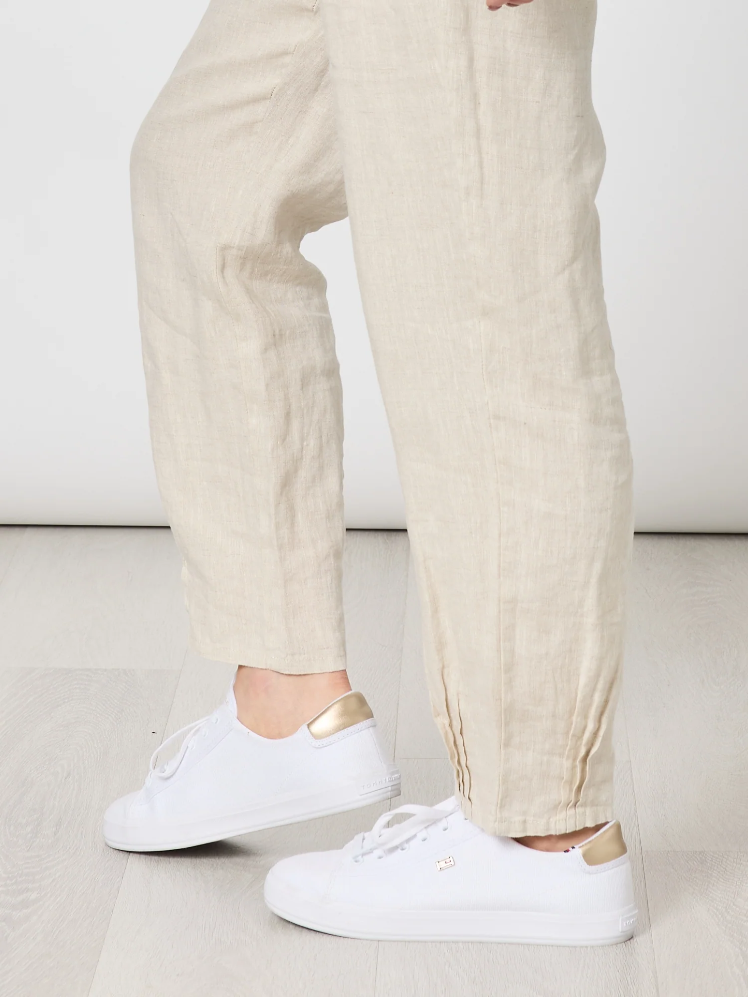 Lino Tapered Pant - Natural - Image 5