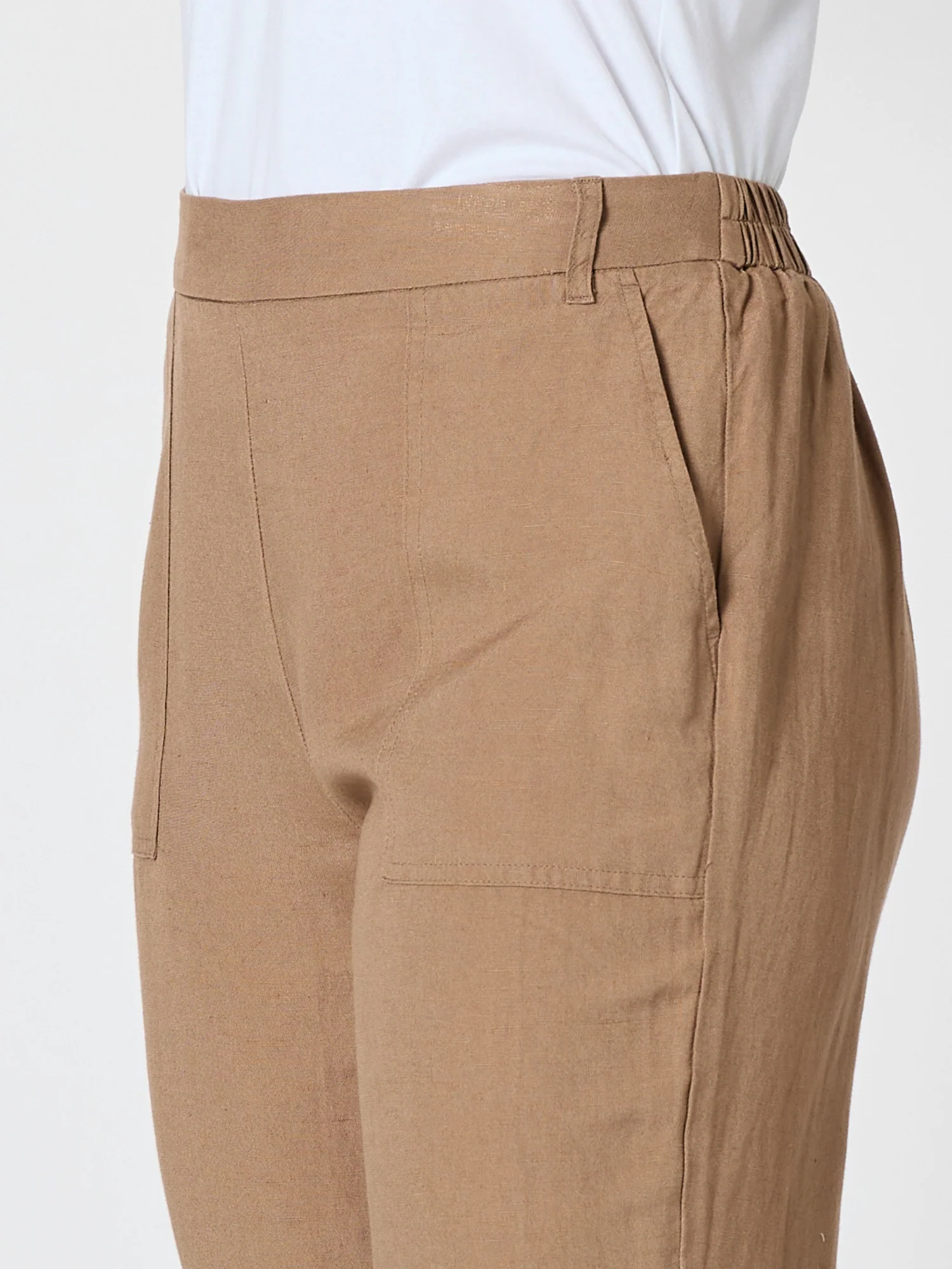 Lino Tapered Pant - Nutmeg - Image 7