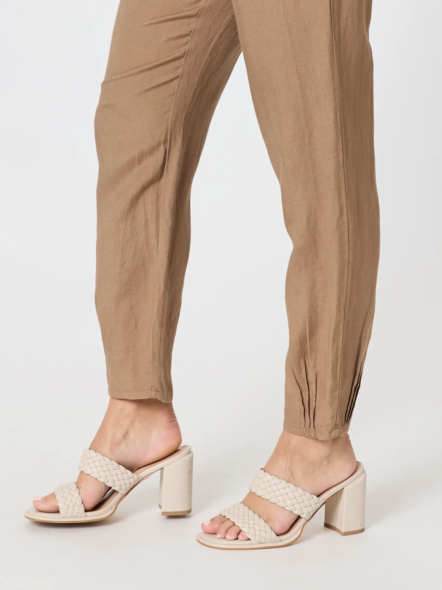 Lino Tapered Pant - Nutmeg - Image 8